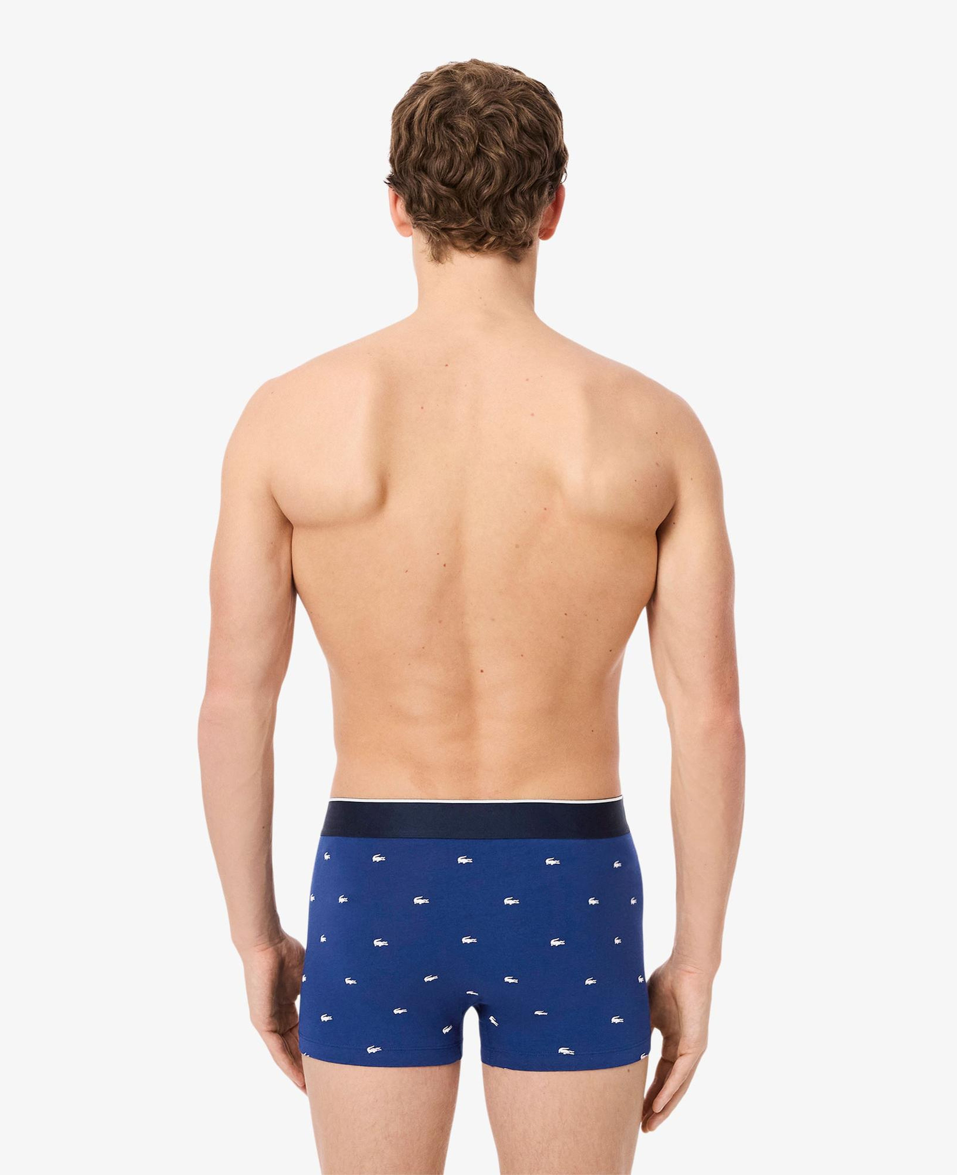 Lacoste Erkek Desenli 3'lü Renkli Boxer