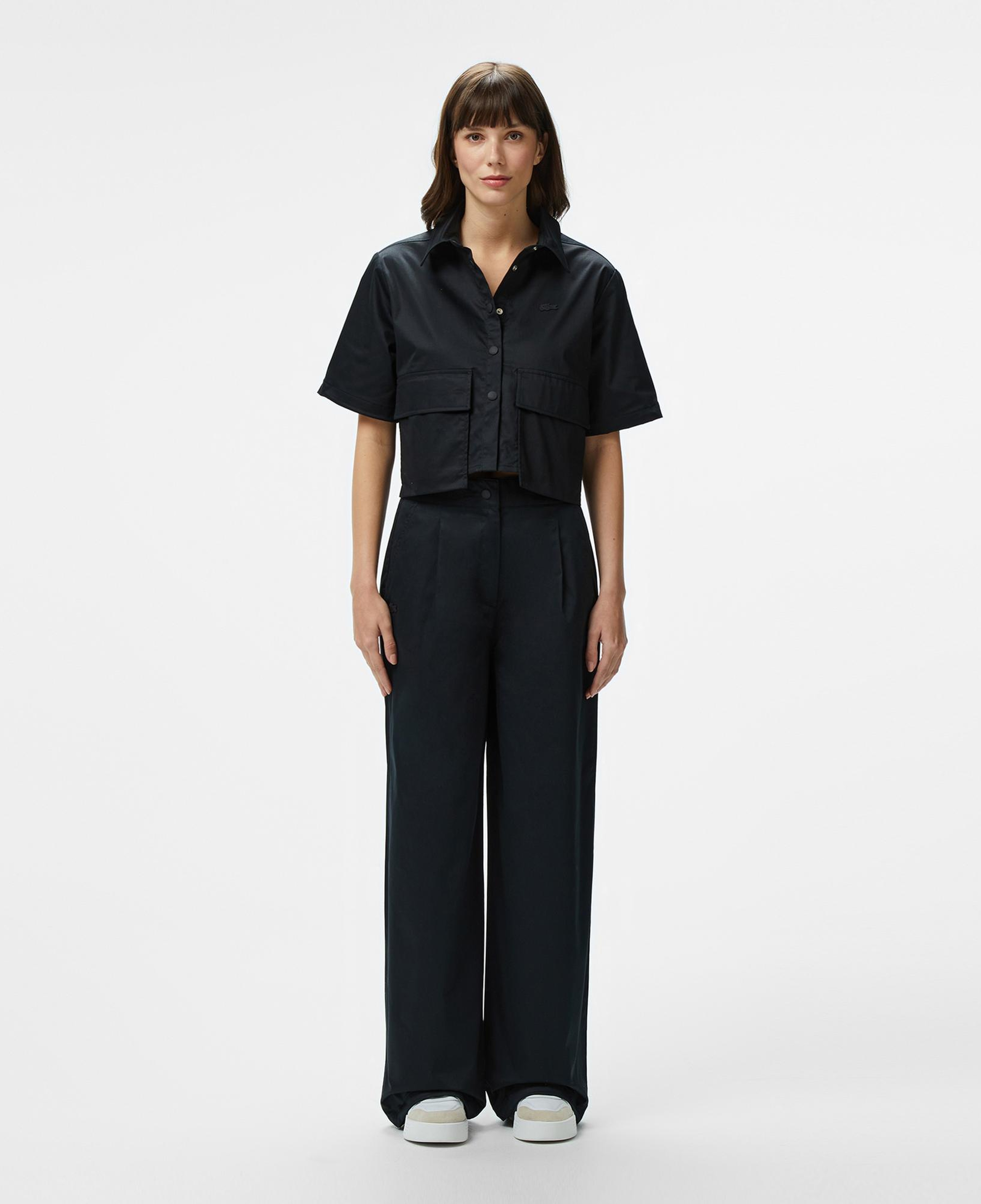 Lacoste Kadın Relaxed Fit Siyah Pantolon