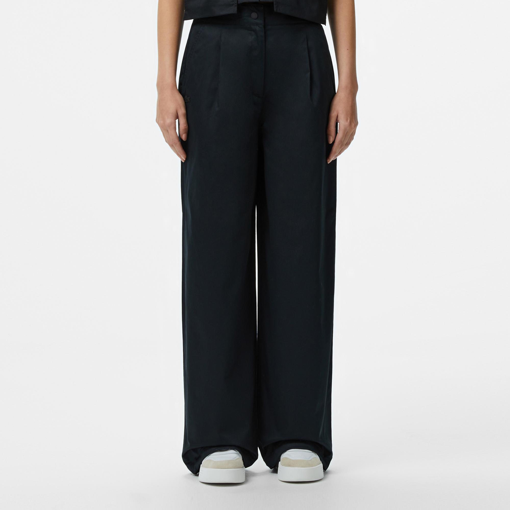 Lacoste Kadın Relaxed Fit Siyah Pantolon