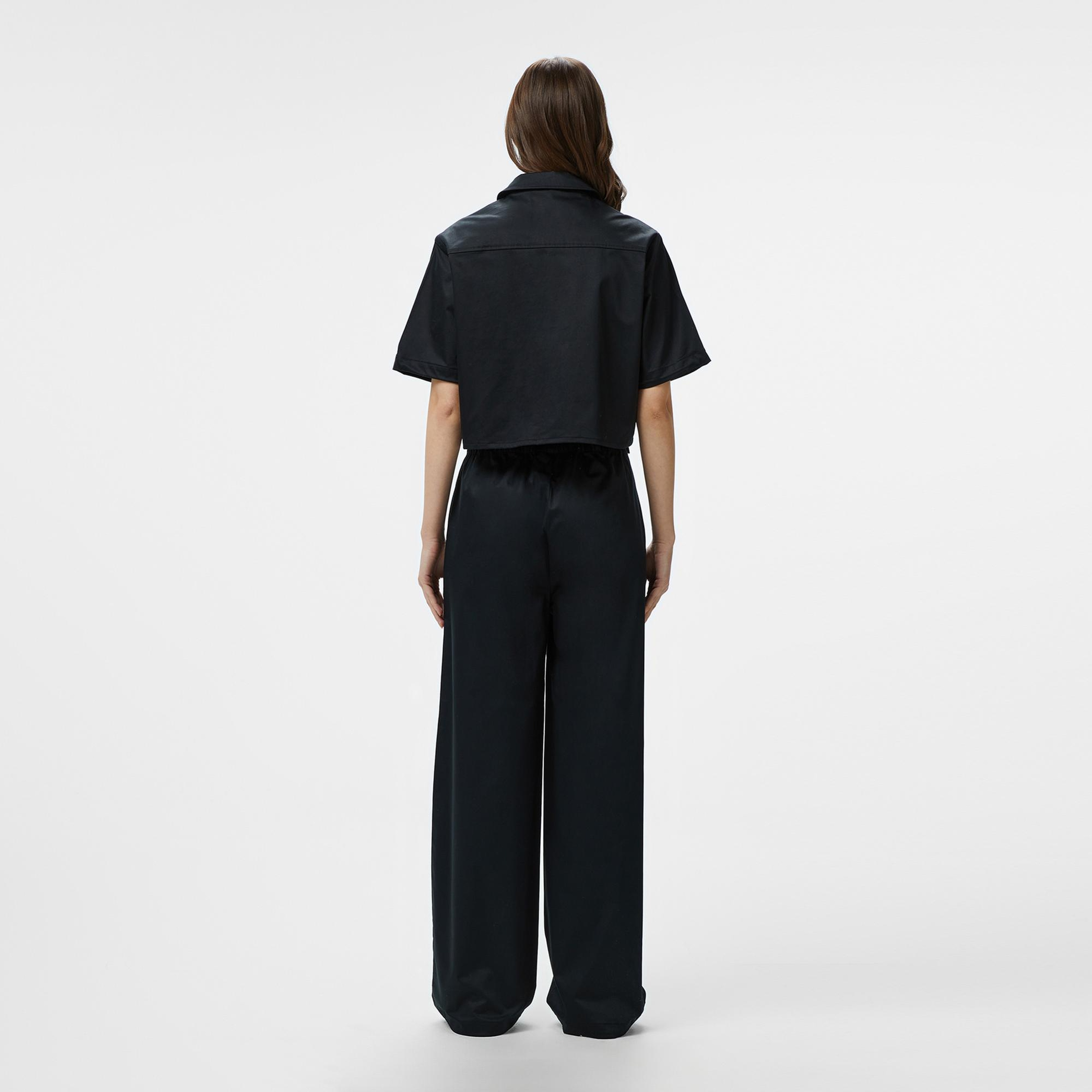 Lacoste Kadın Relaxed Fit Siyah Pantolon