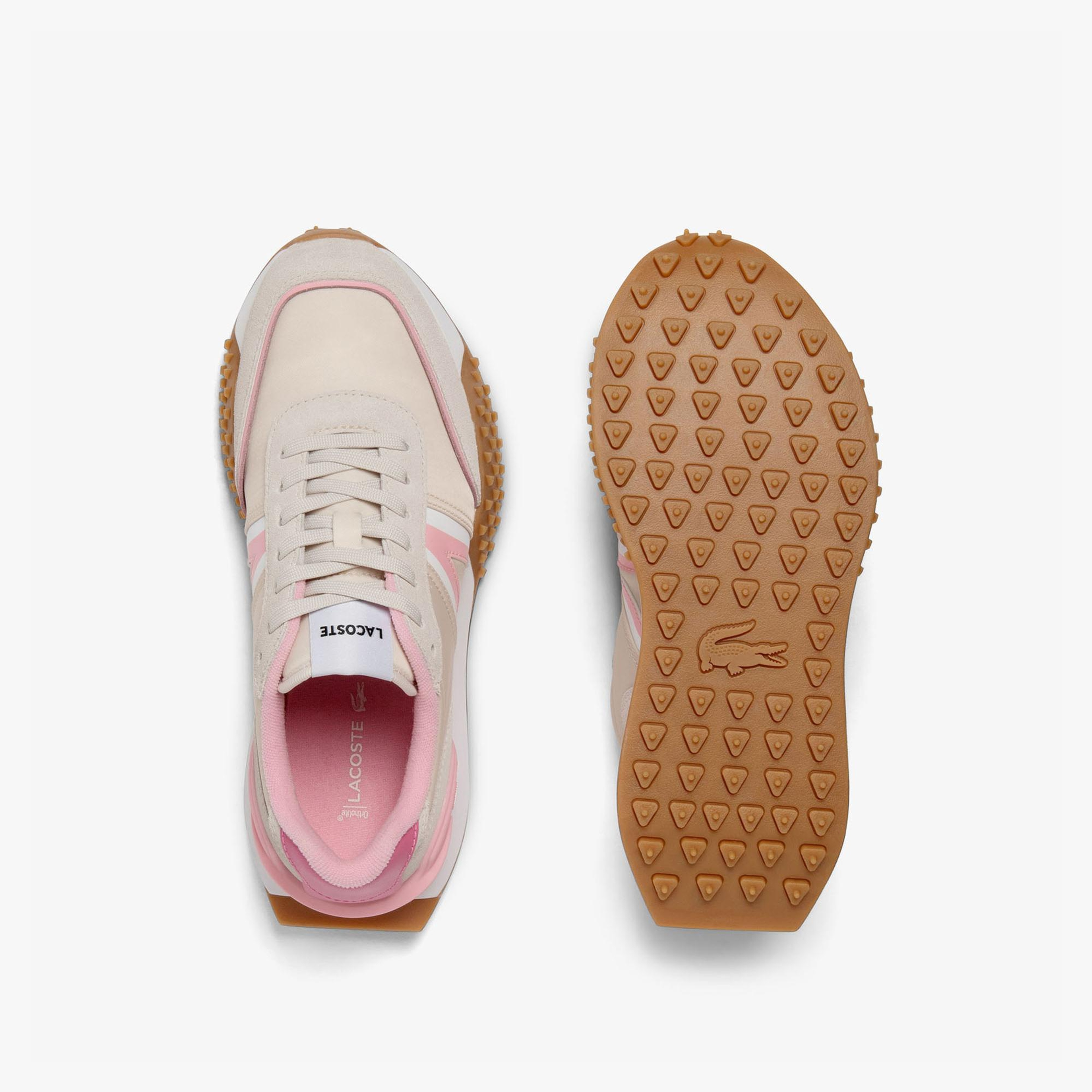 Lacoste L-Spin Deluxe Kadın Bej Sneaker