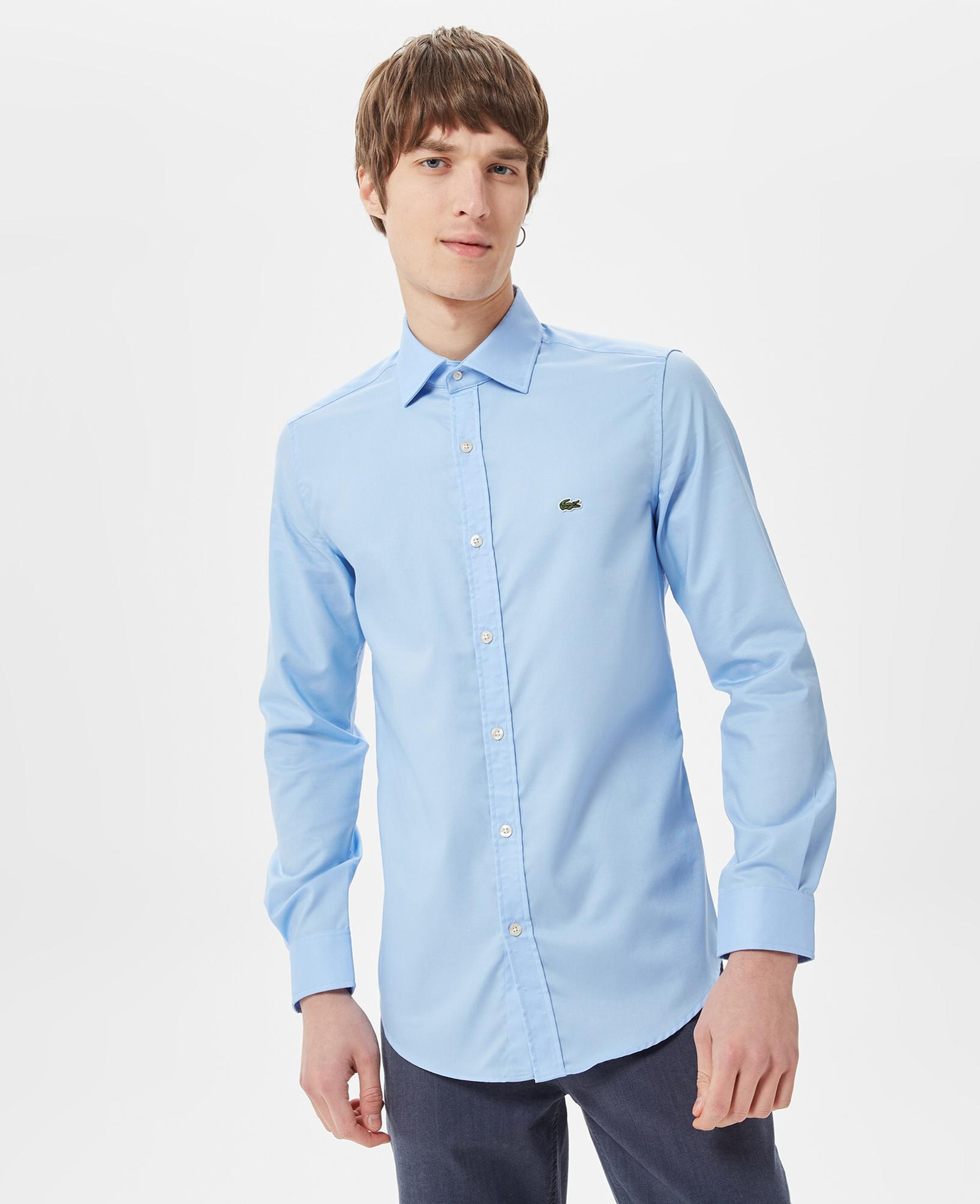 Lacoste Erkek Slim Fit Açık Mavi Gömlek