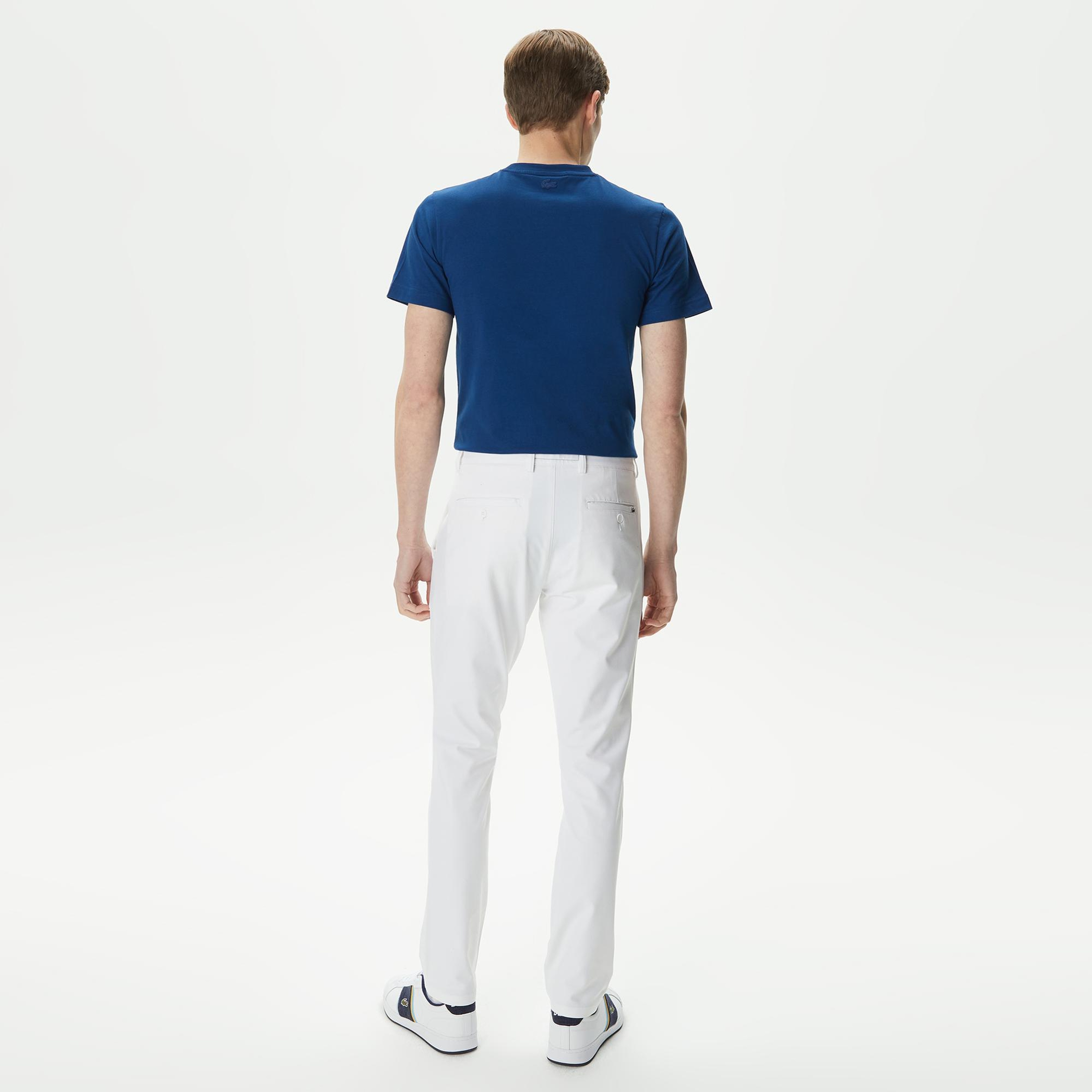 Lacoste Erkek Slim Fit Chino Beyaz Pantolon