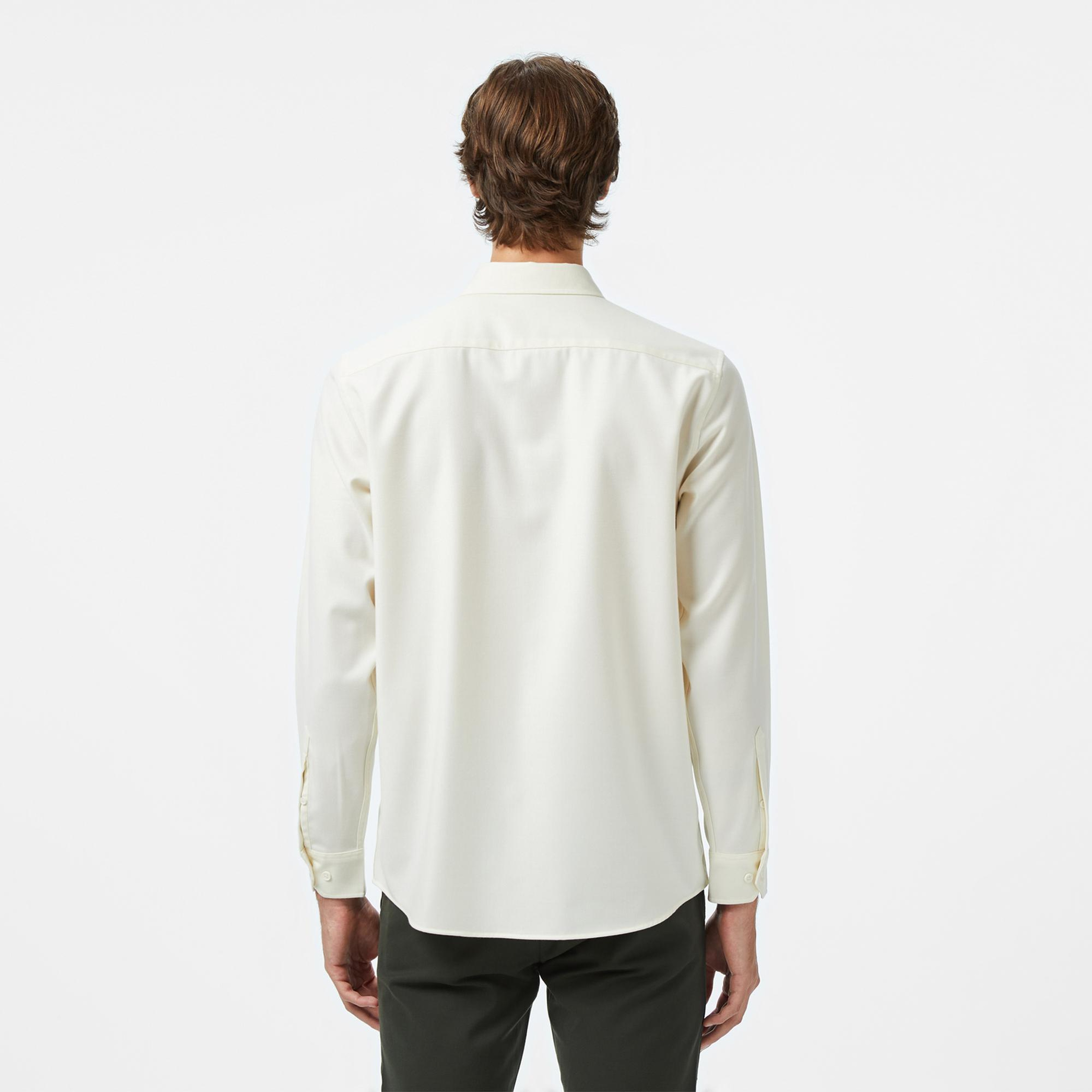 Lacoste Erkek Regular Fit Beyaz Gömlek