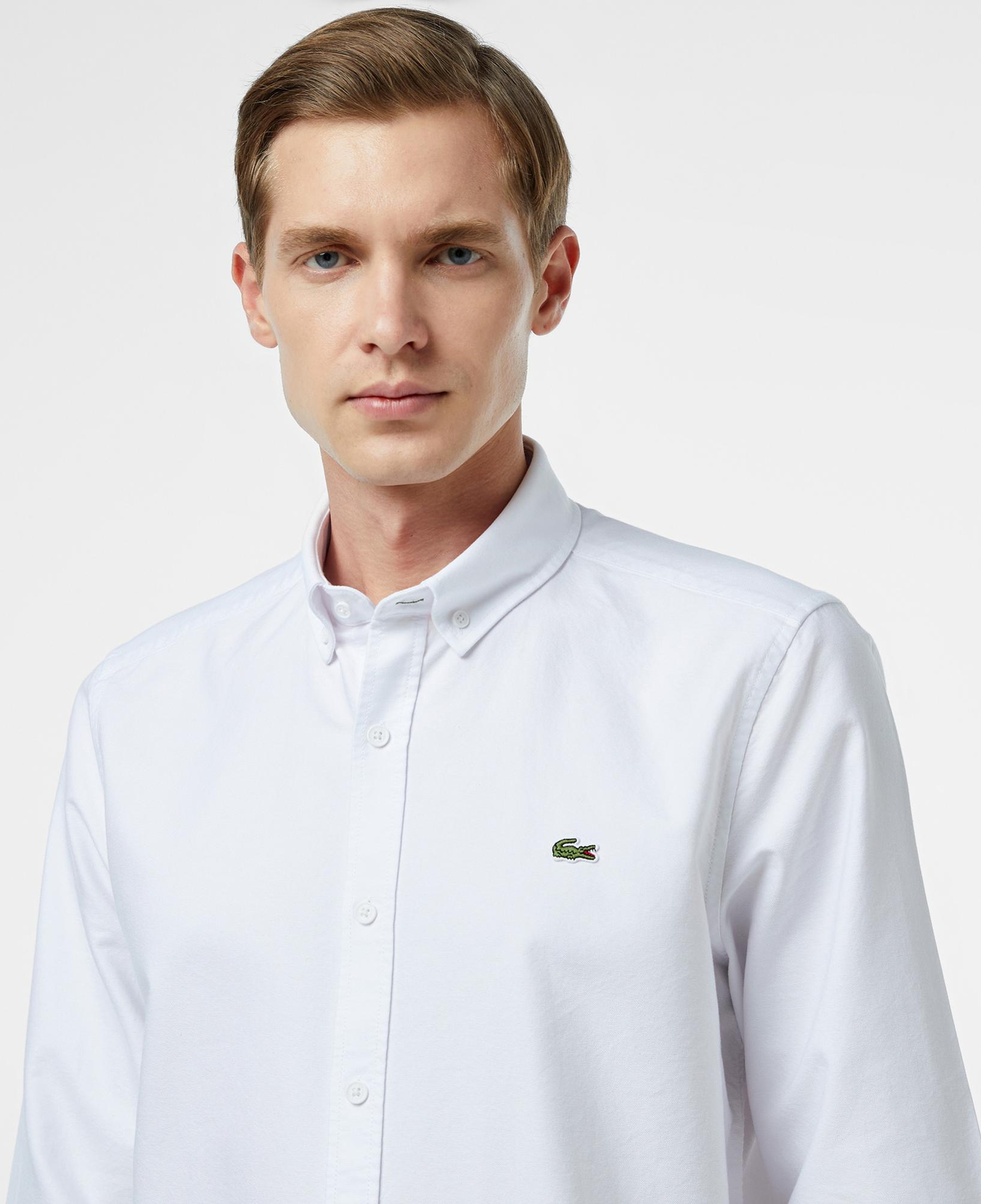 Lacoste Erkek Slim Fit Beyaz Gömlek