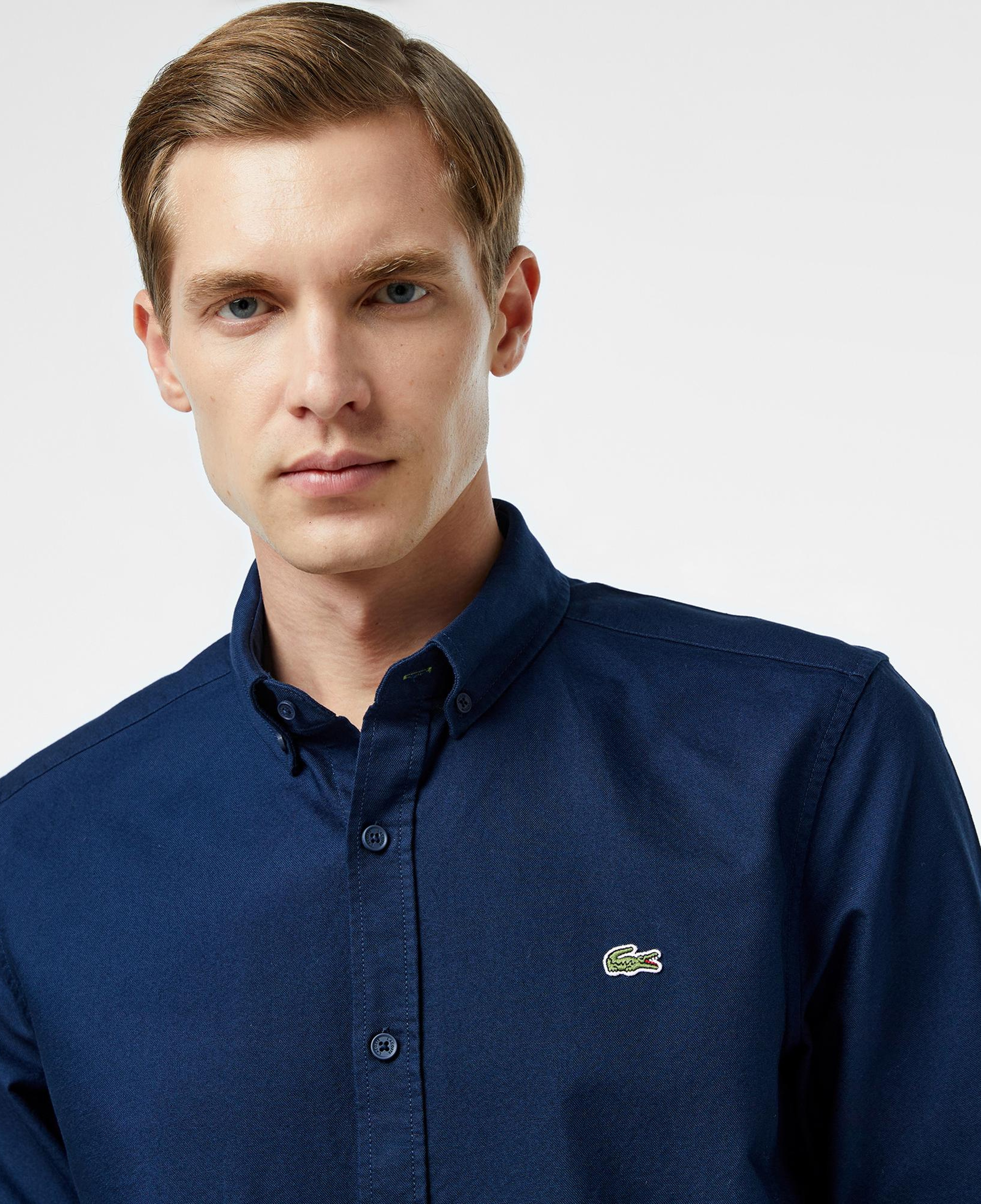 Lacoste Erkek Slim Fit Lacivert Gömlek