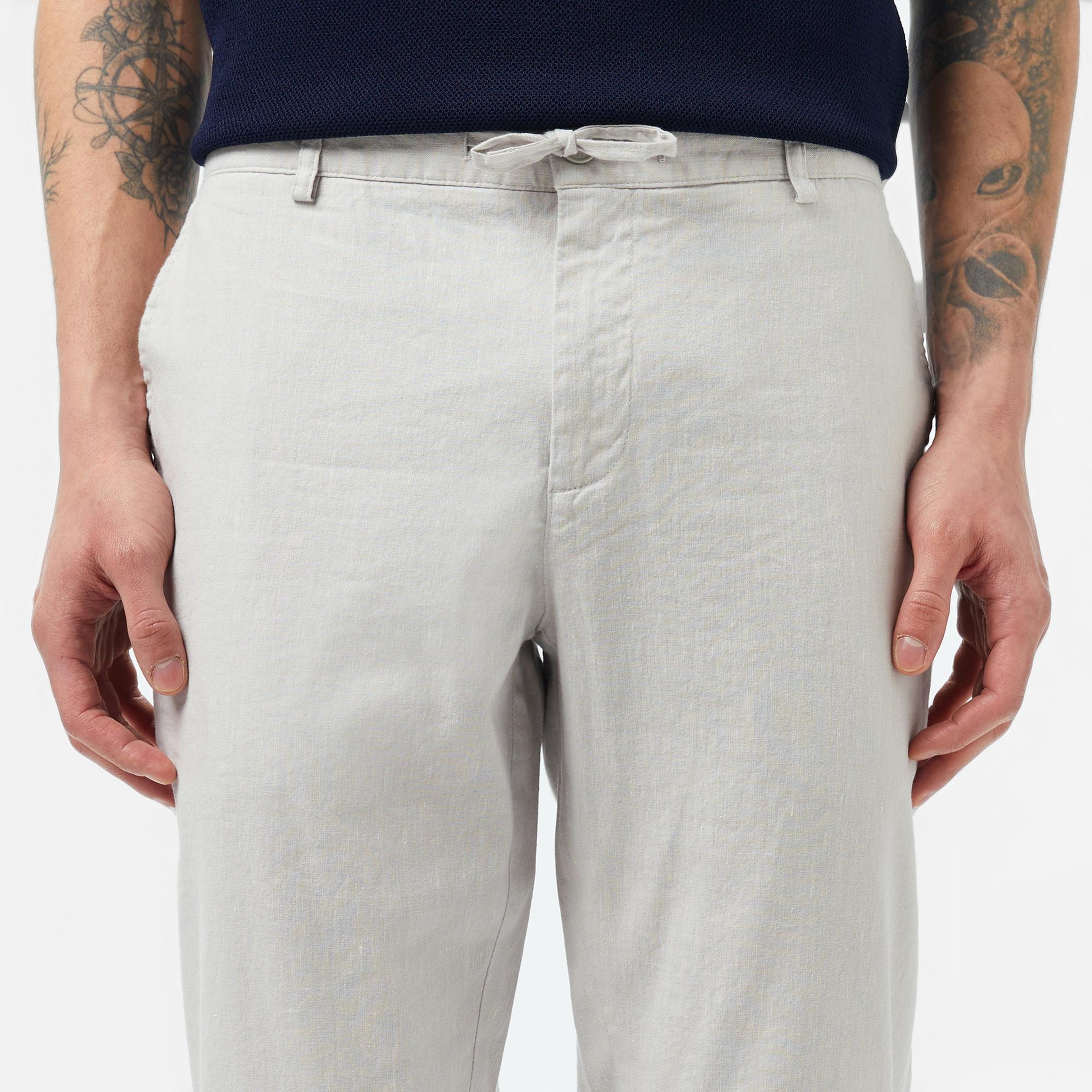 Lacoste Erkek Slim Fit Gri Pantolon