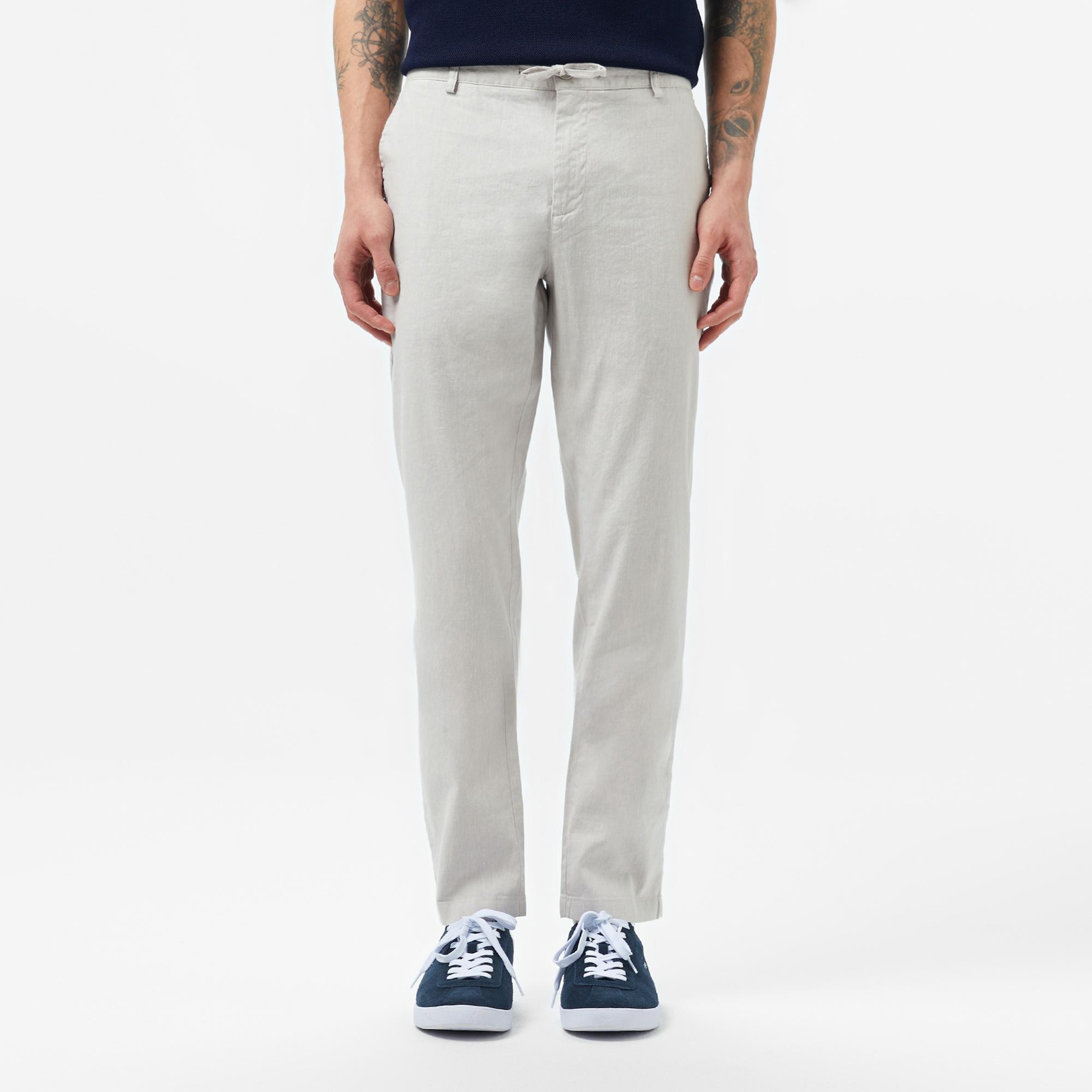 Lacoste Erkek Slim Fit Gri Pantolon