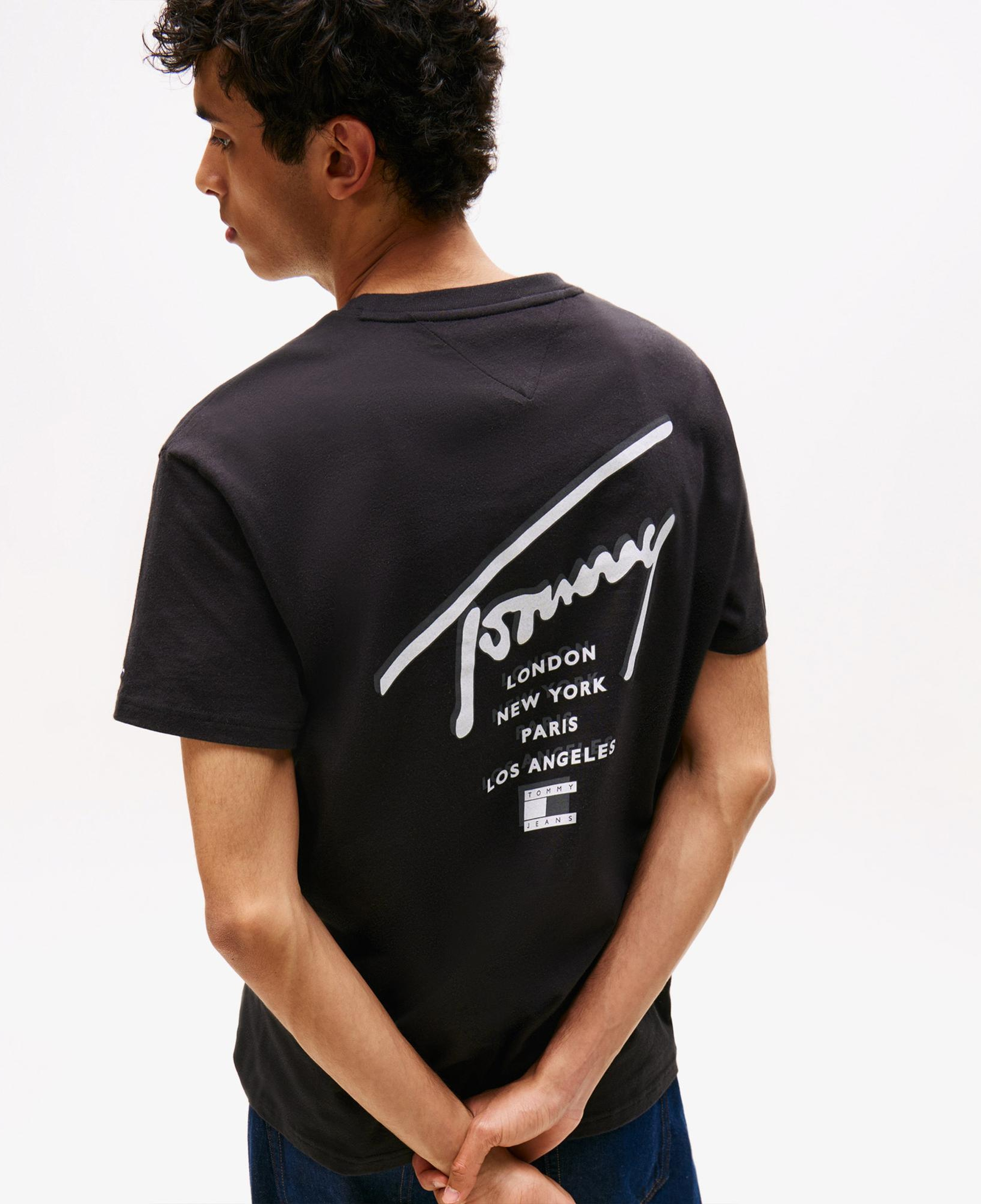 Tommy Jeans Regular Sign City Erkek Siyah T-Shirt