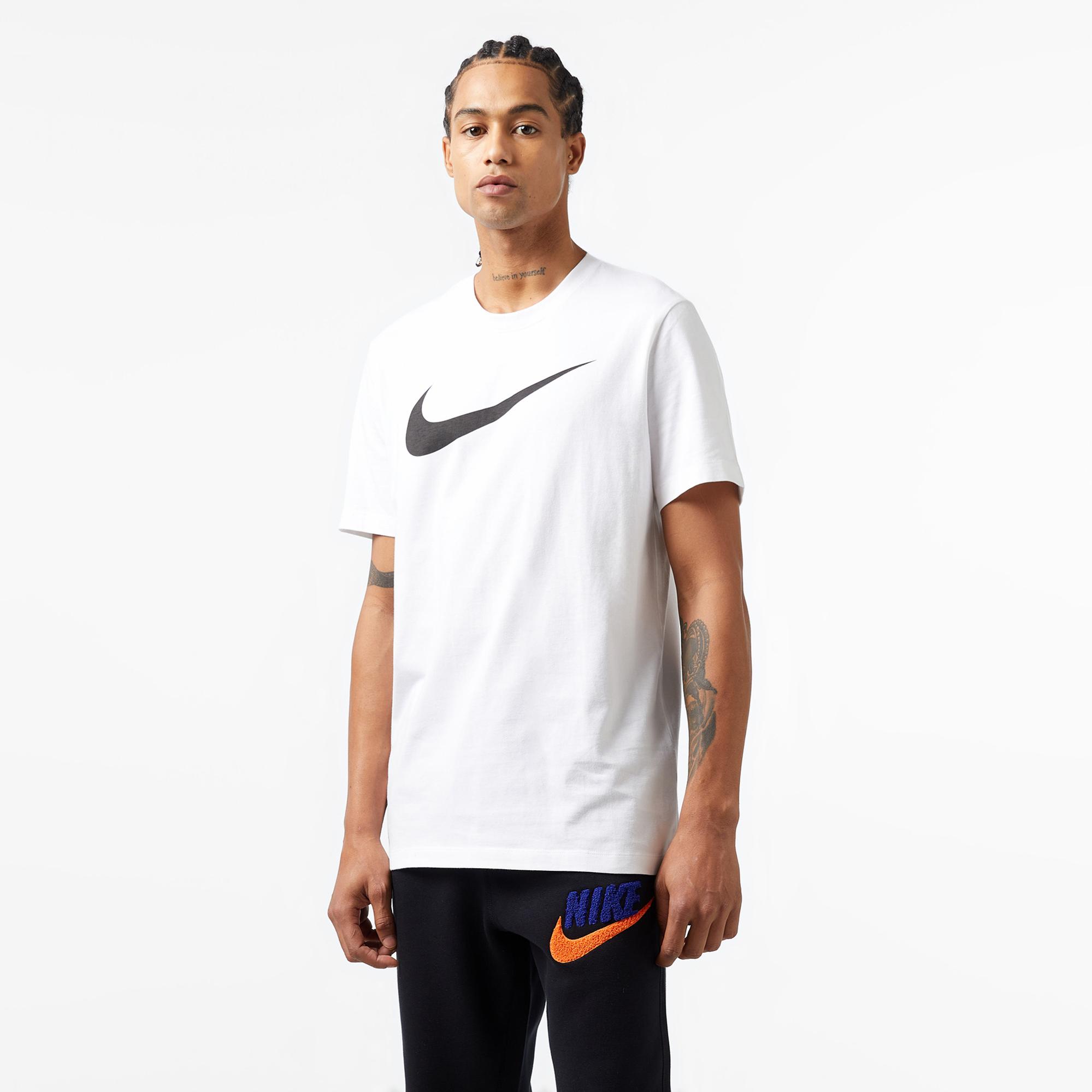 Nike Sportswear Icon Swoosh Erkek Beyaz T-Shirt