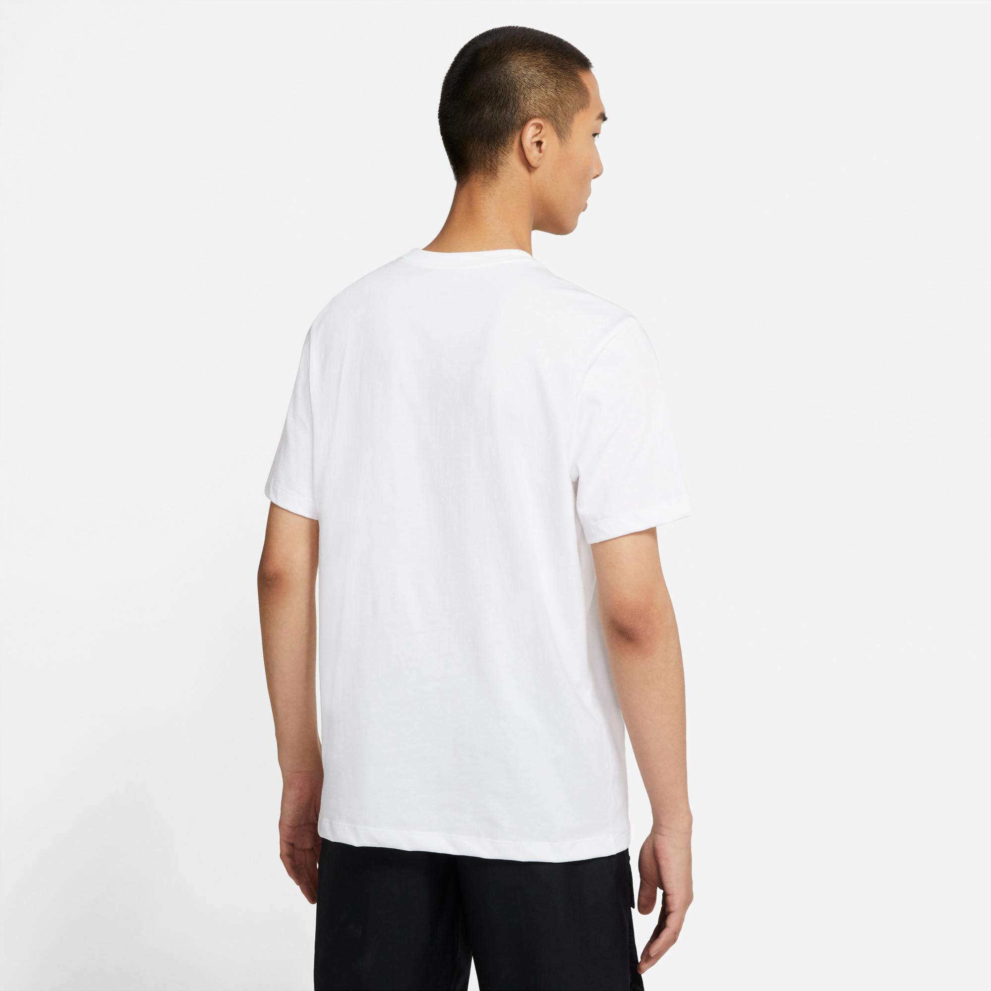 Nike Sportswear Icon Swoosh Erkek Beyaz T-Shirt