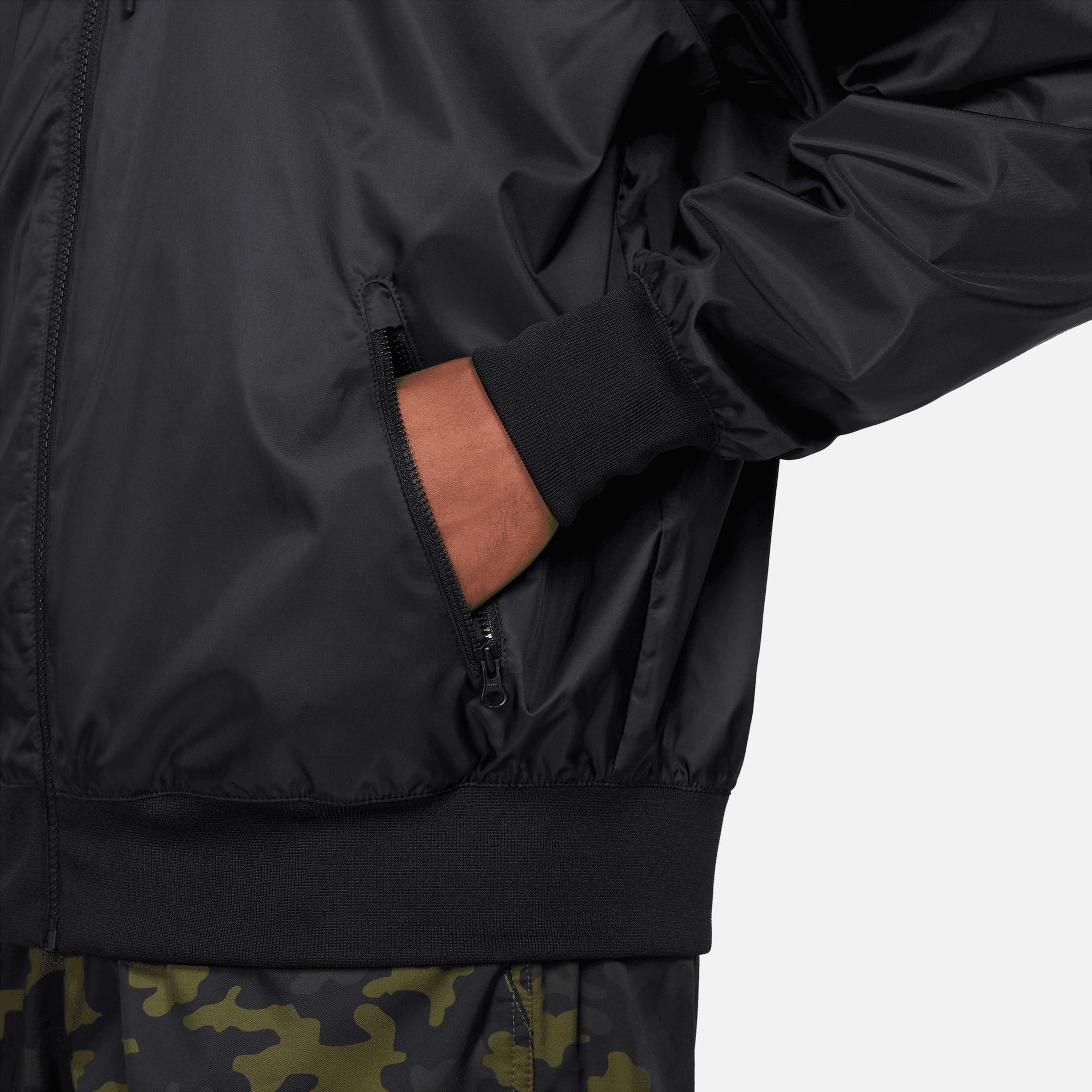 Nike Sportswear Heritage Essentials Windrunner Erkek Siyah Ceket