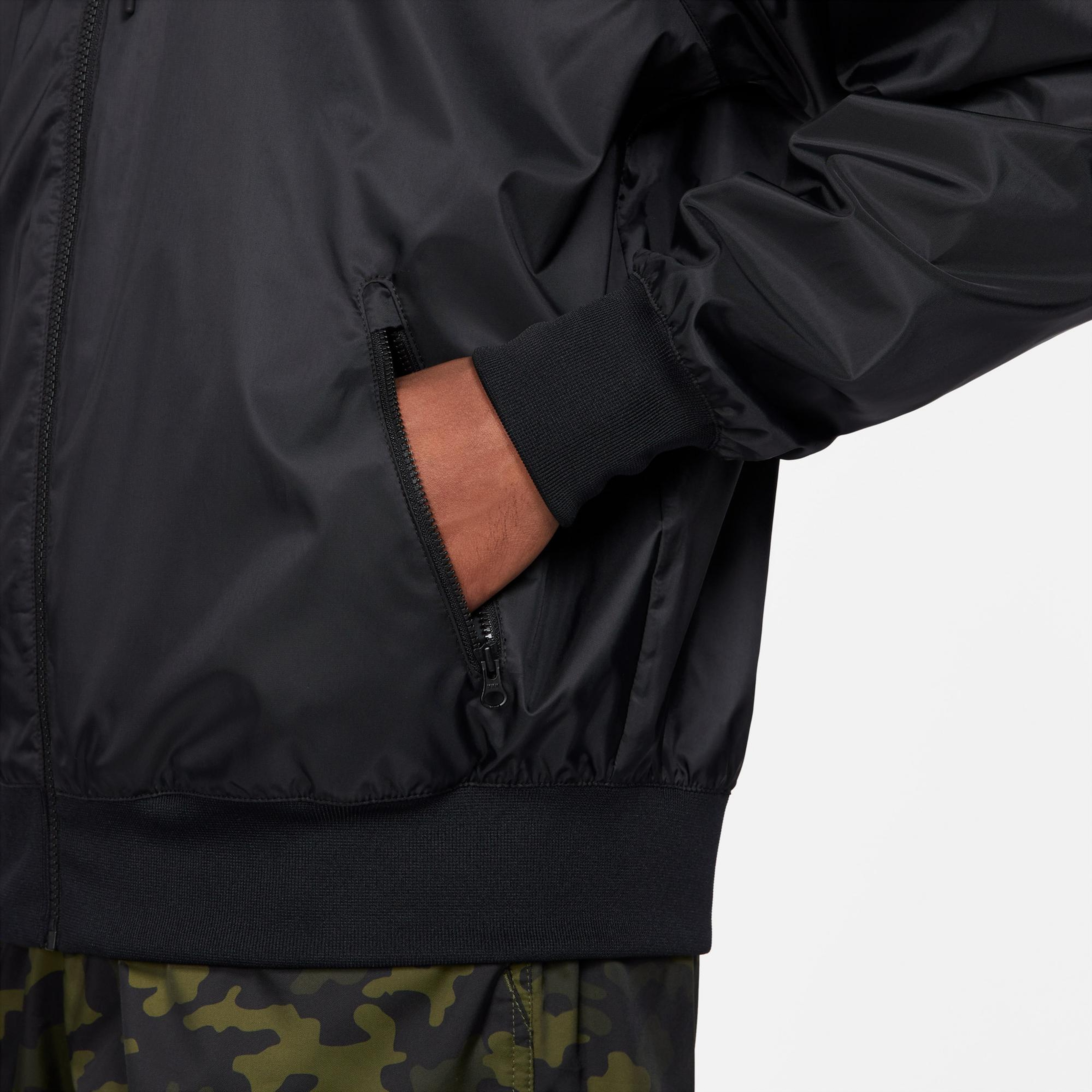 Nike Sportswear Heritage Essentials Windrunner Erkek Siyah Ceket