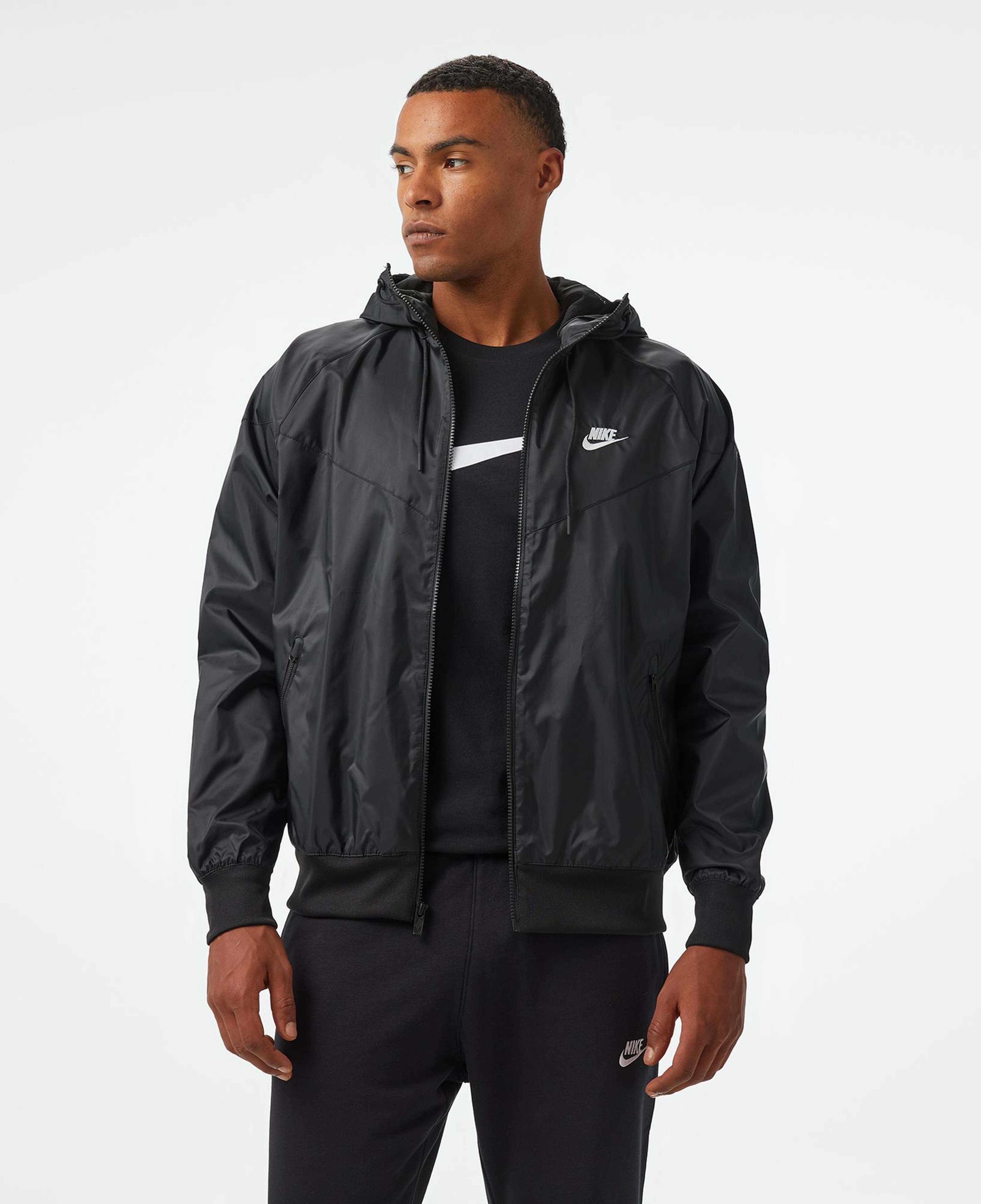 Nike Sportswear Heritage Essentials Windrunner Erkek Siyah Ceket