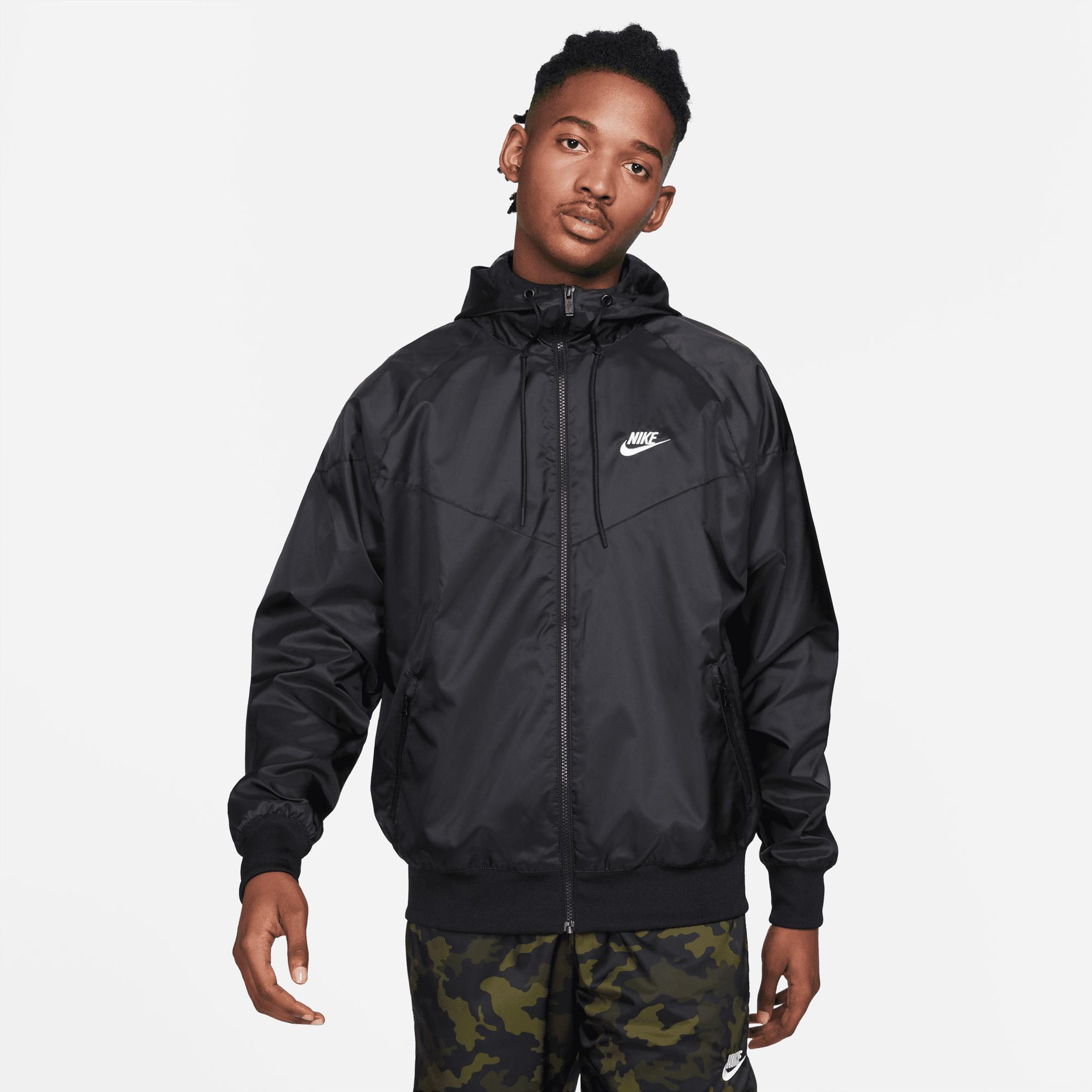 Nike Sportswear Heritage Essentials Windrunner Erkek Siyah Ceket
