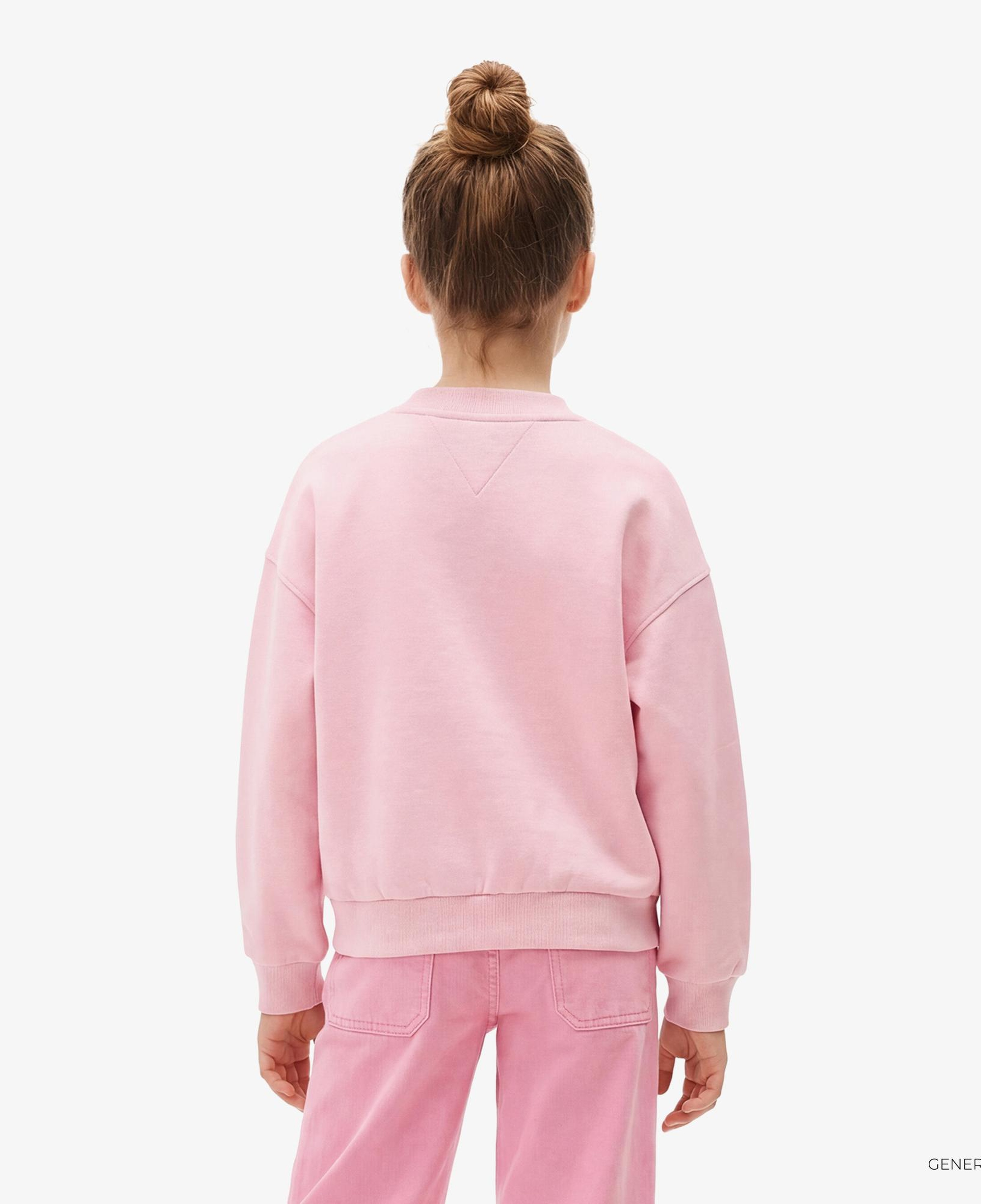 Tommy Hilfiger Flower Çocuk Pembe Sweatshirt