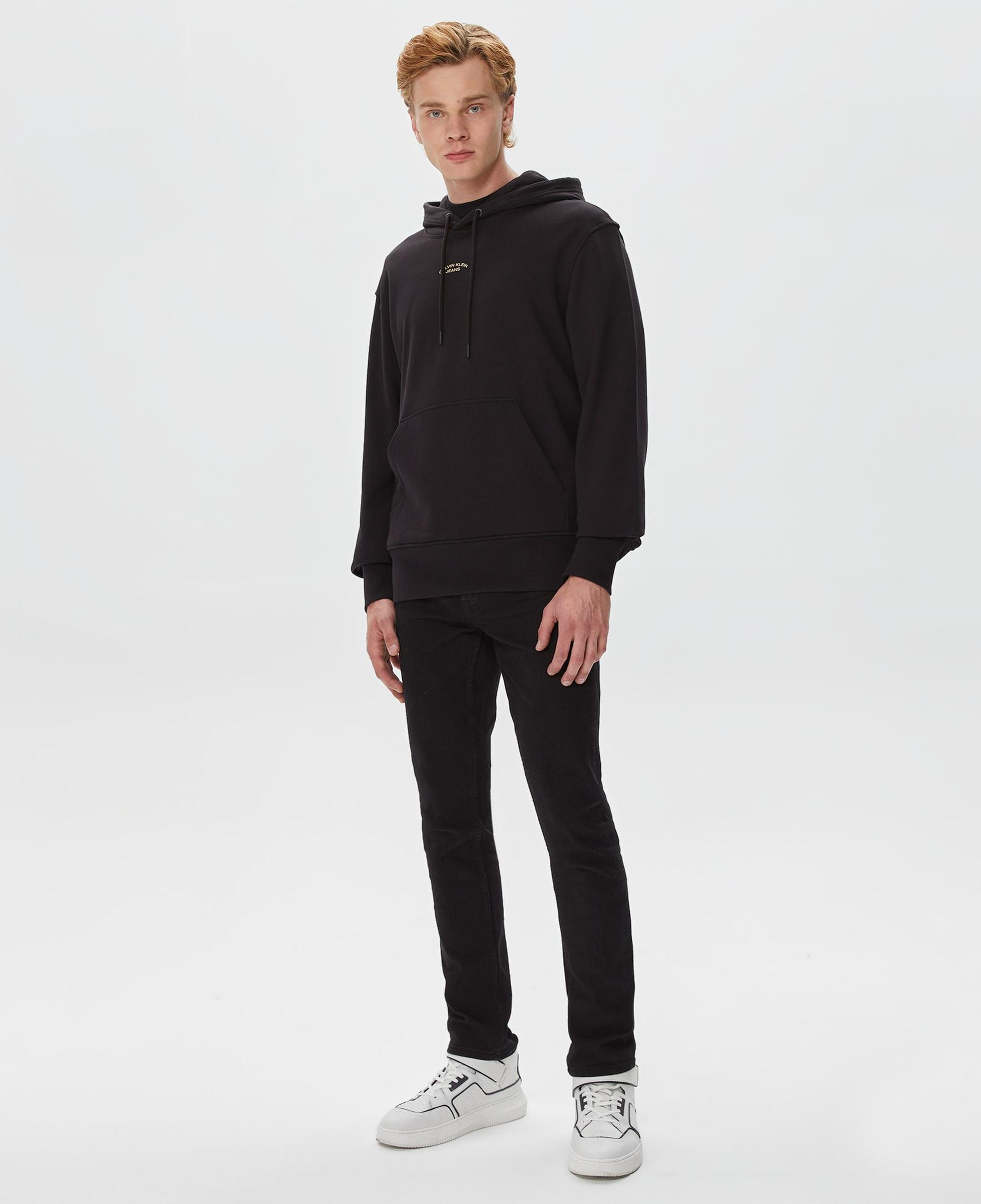 Calvin Klein Canvas Curve Graphic Siyah Erkek Sweatshirt