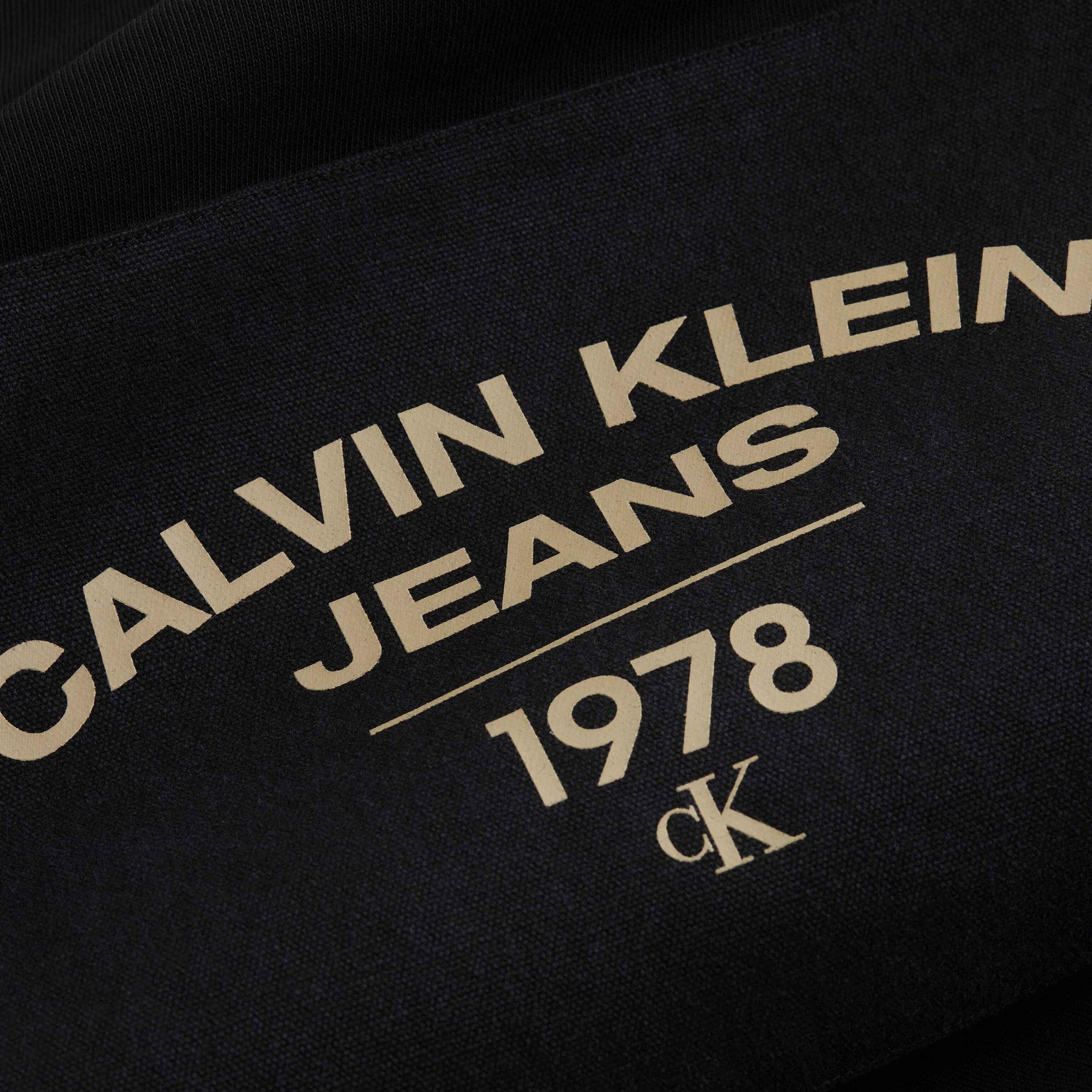 Calvin Klein Canvas Curve Graphic Siyah Erkek Sweatshirt