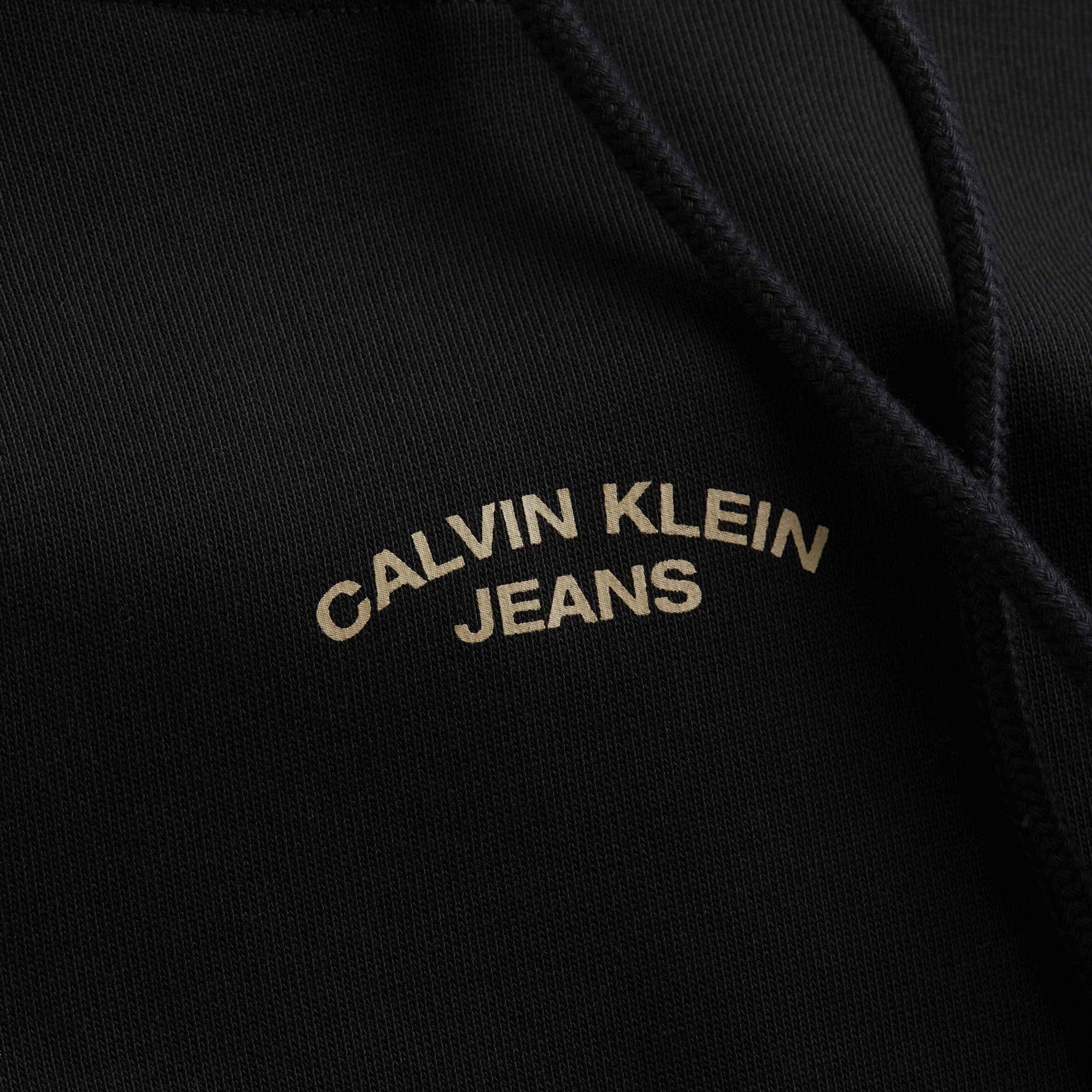 Calvin Klein Canvas Curve Graphic Siyah Erkek Sweatshirt