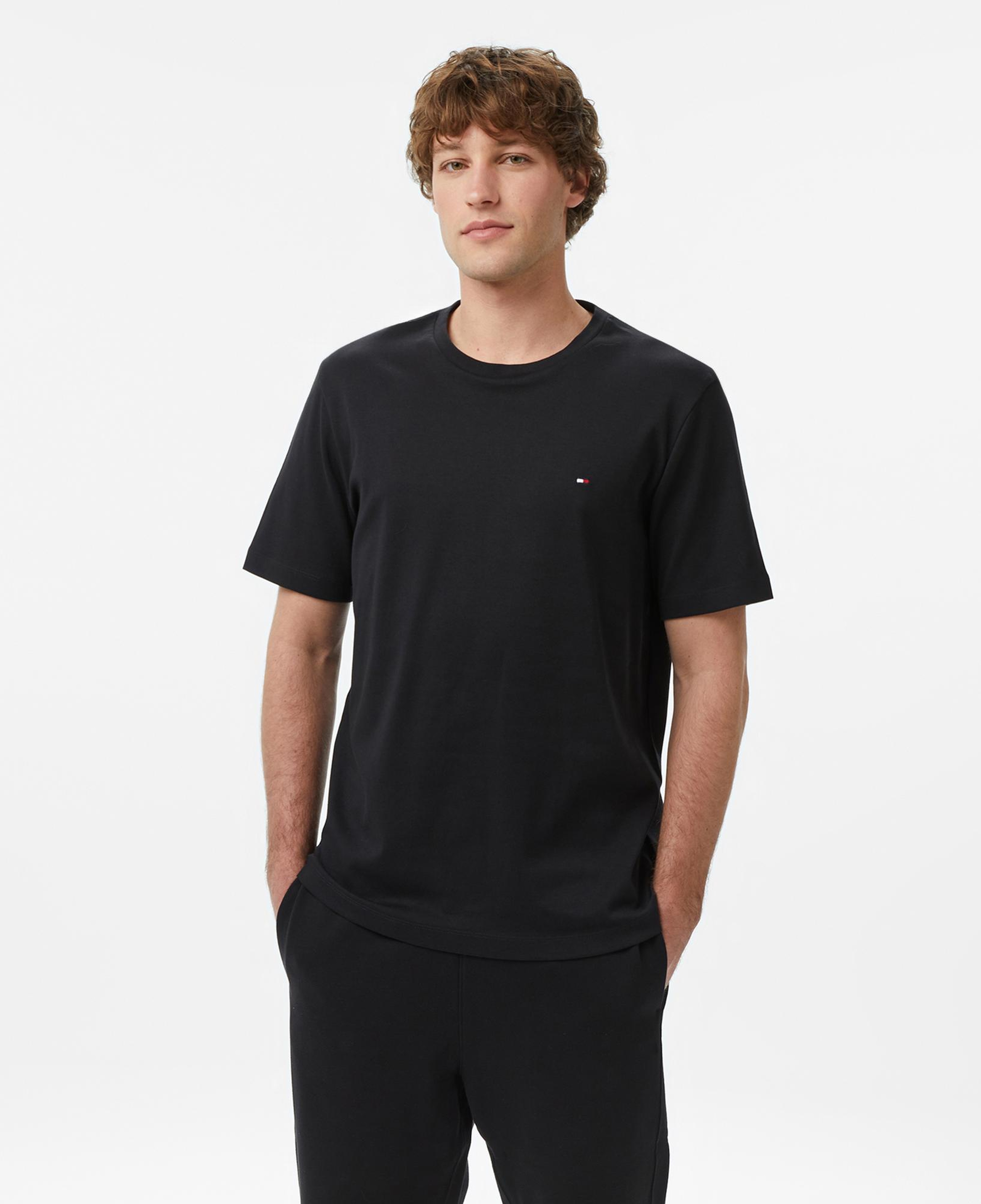 Tommy Hilfiger Elevated Essentials Erkek Siyah T-Shirt