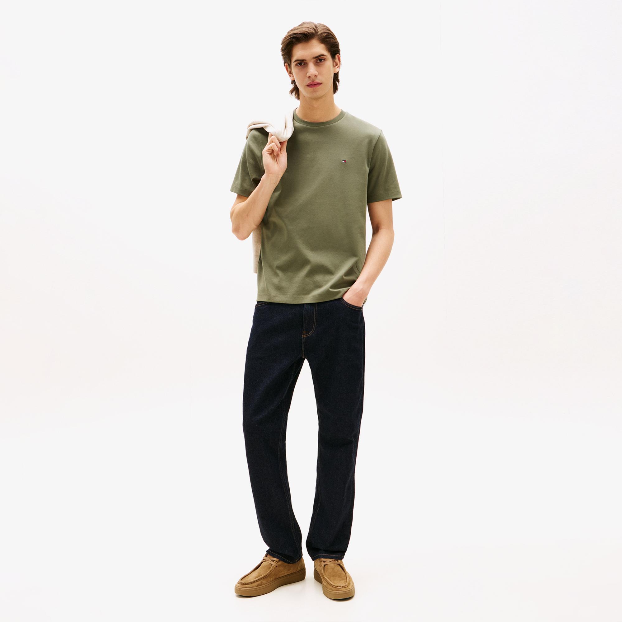 Tommy Hilfiger Light Interlock Erkek Yeşil T-Shirt