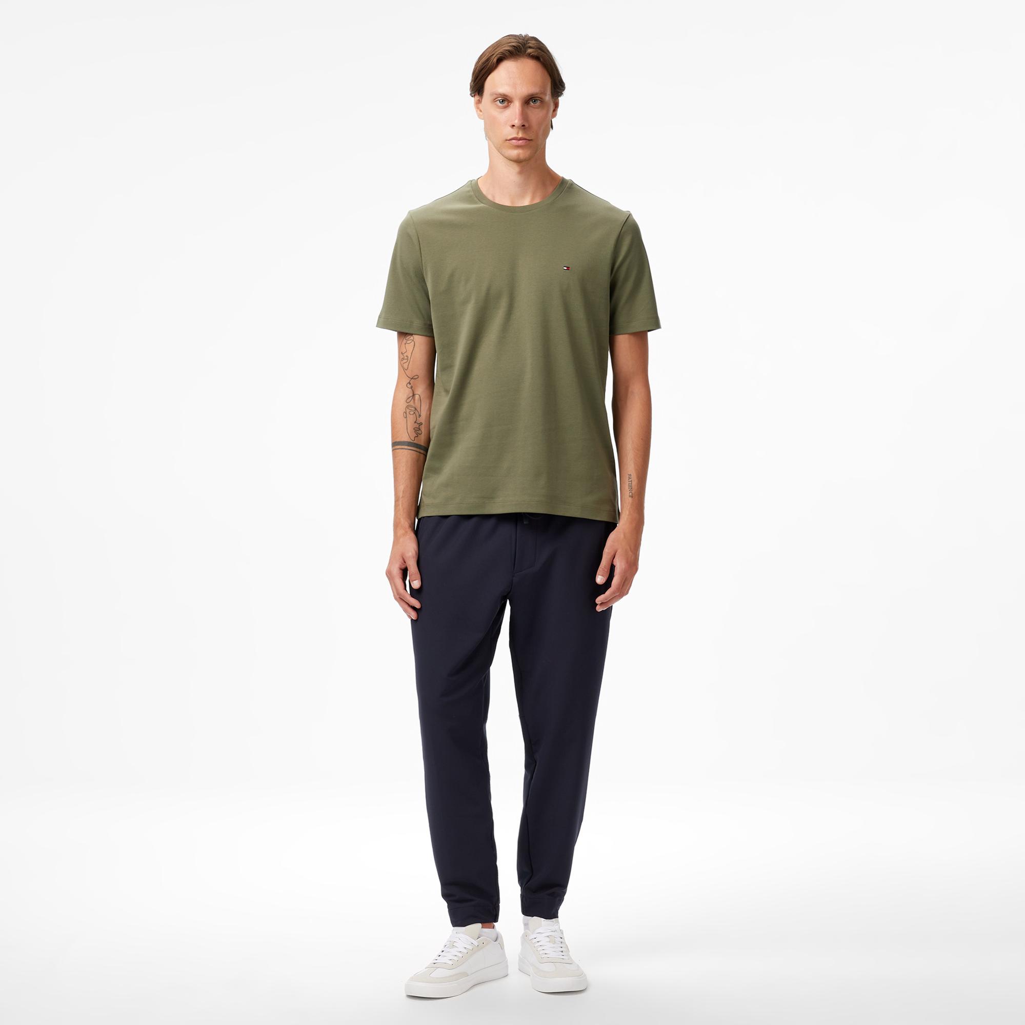 Tommy Hilfiger Light Interlock Erkek Yeşil T-Shirt