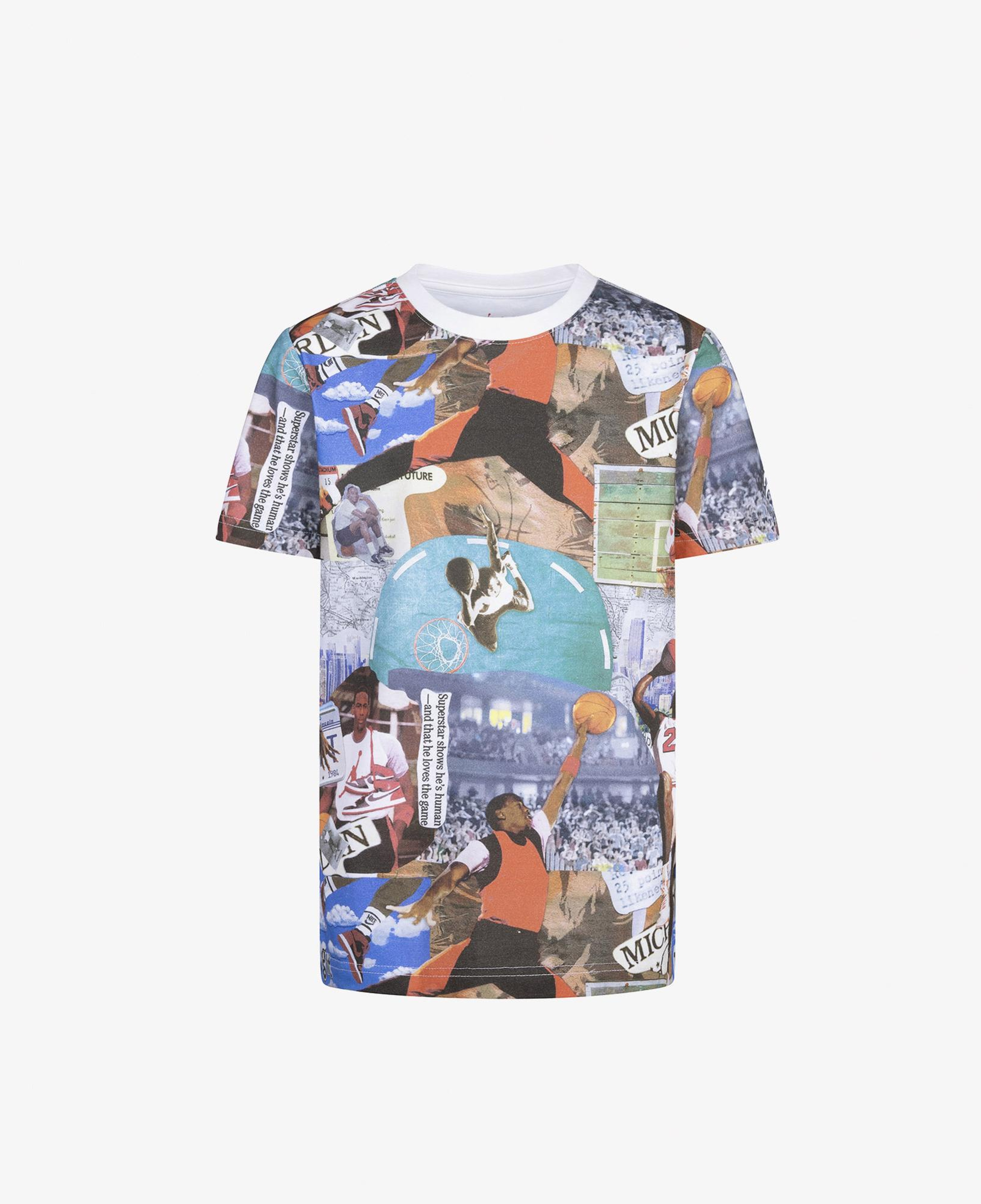 Jordan MJ Brooklyn Collage Çocuk Çok Renkli Kısa Kol T-Shirt