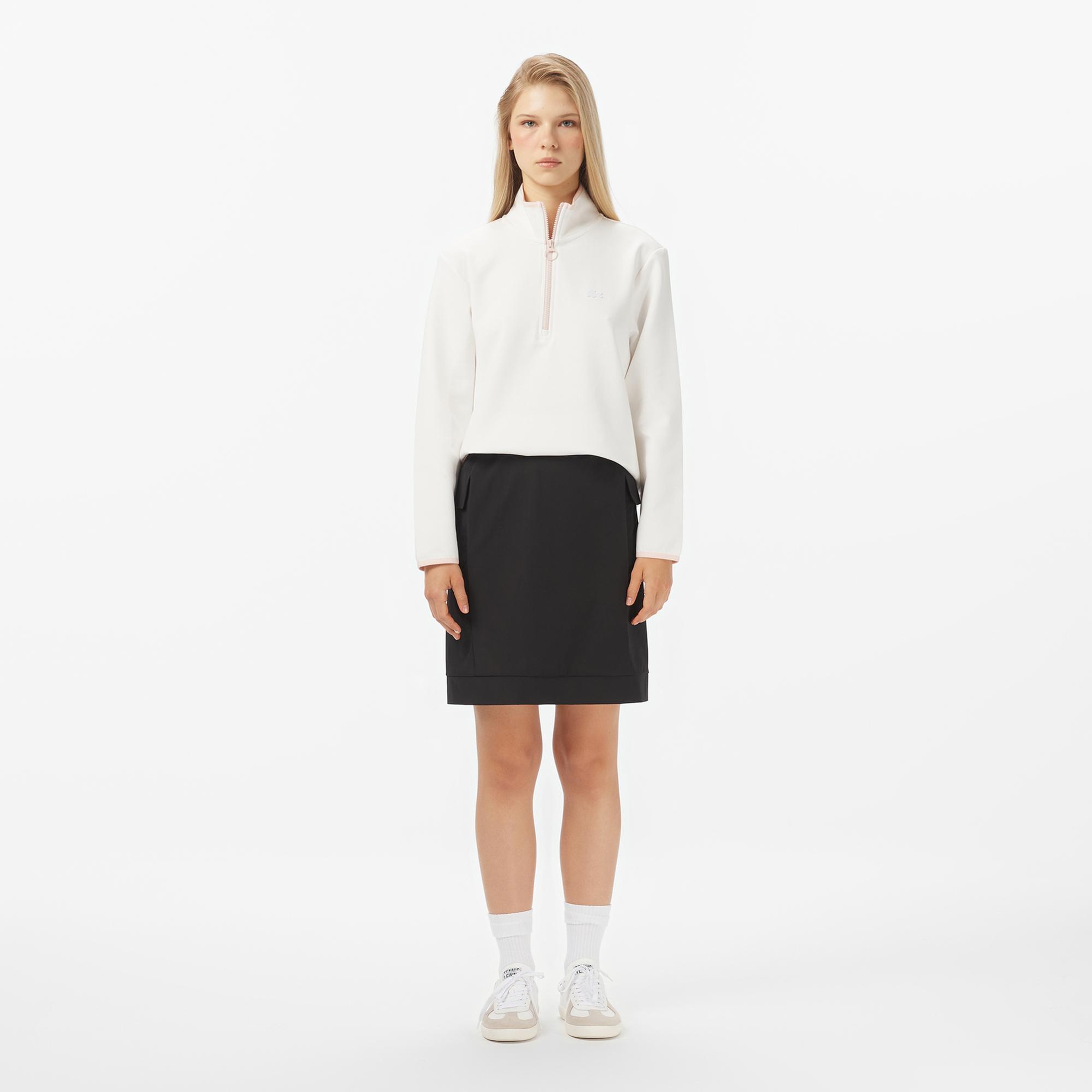 Lacoste Kadın Classic Fit Siyah Etek