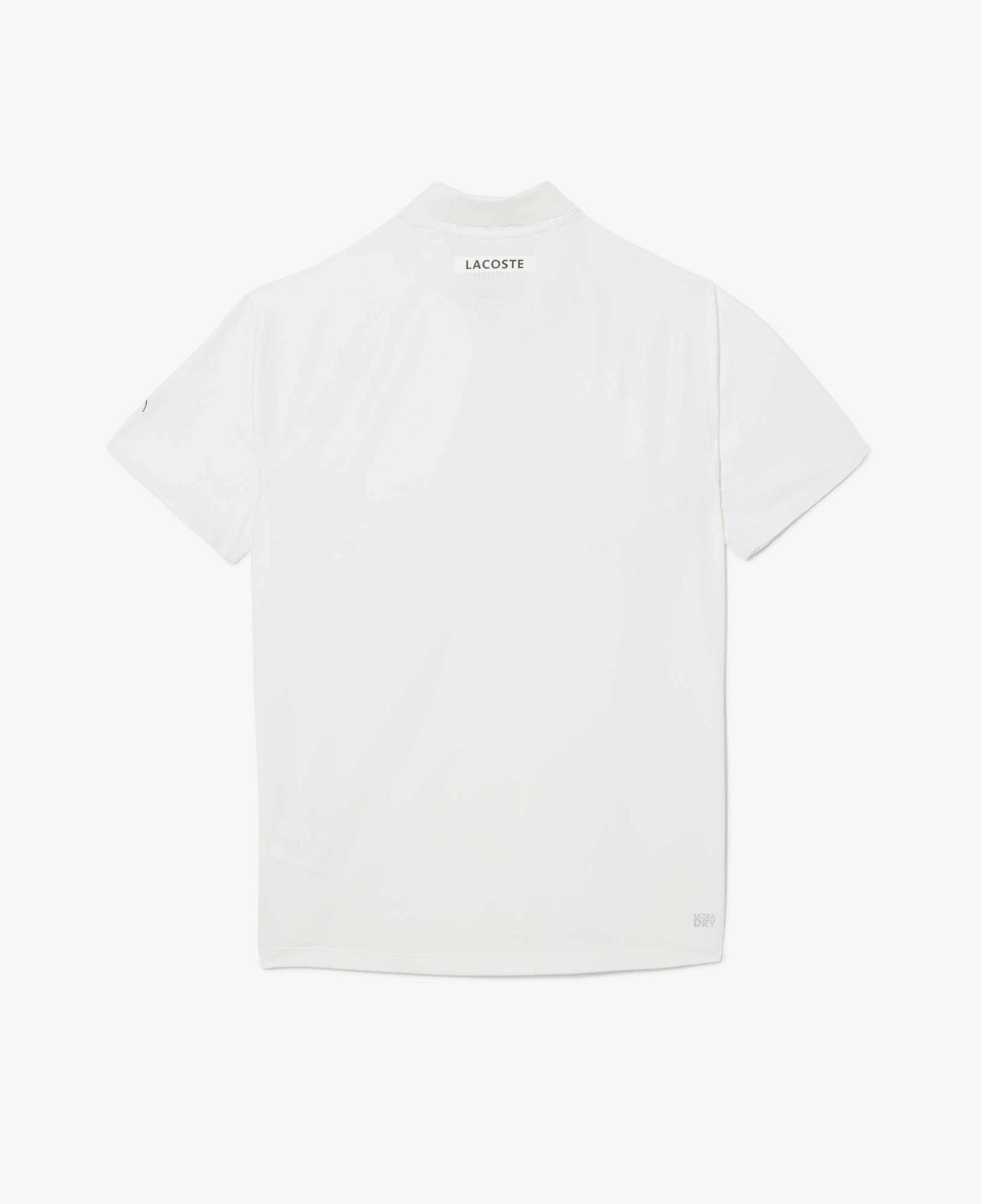 Lacoste Sport X Novak Djokovic Erkek Slim Fit Baskılı Beyaz Polo