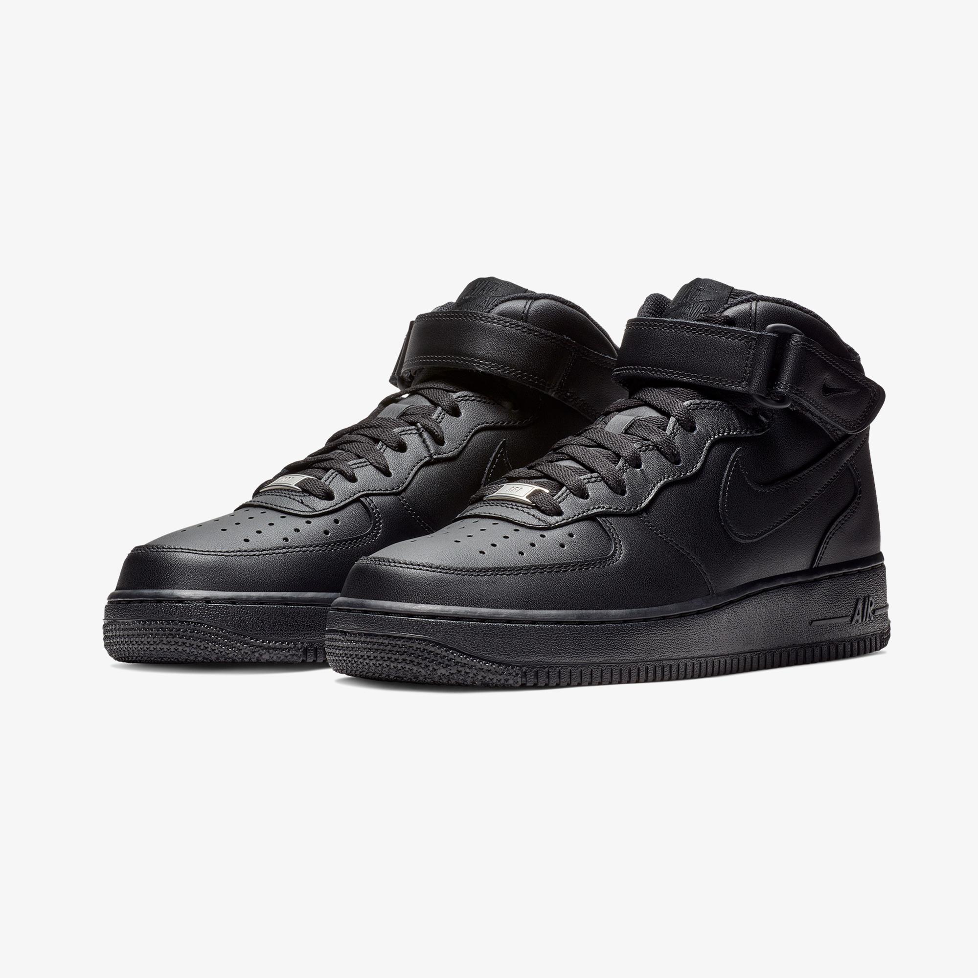Nike Air Force 1 Mid '07 Erkek Siyah Spor Ayakkabı