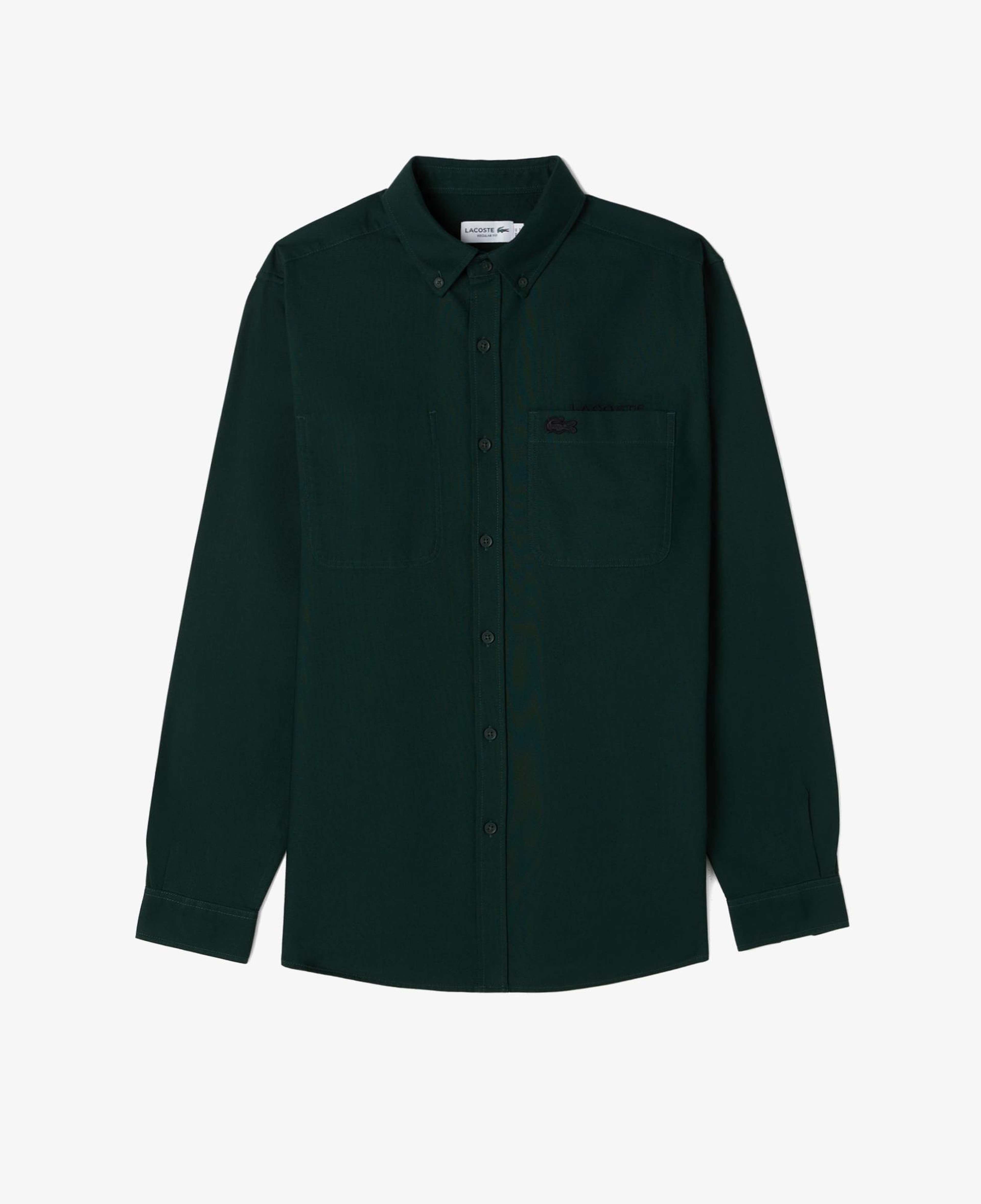 Lacoste Erkek Regular Fit Düğmeli Yaka Yeşil Gömlek