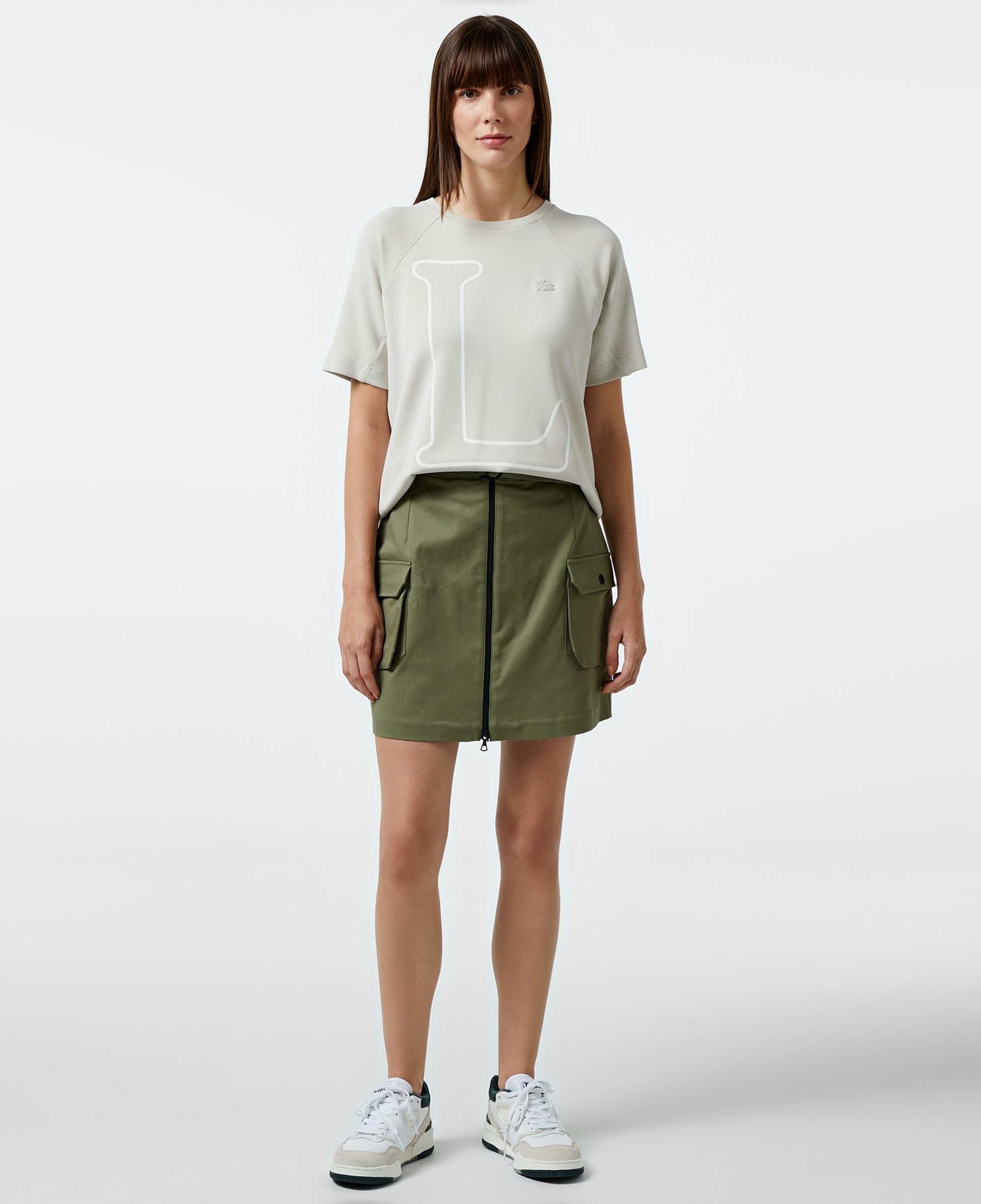 Kadın Relaxed Fit Haki Etek