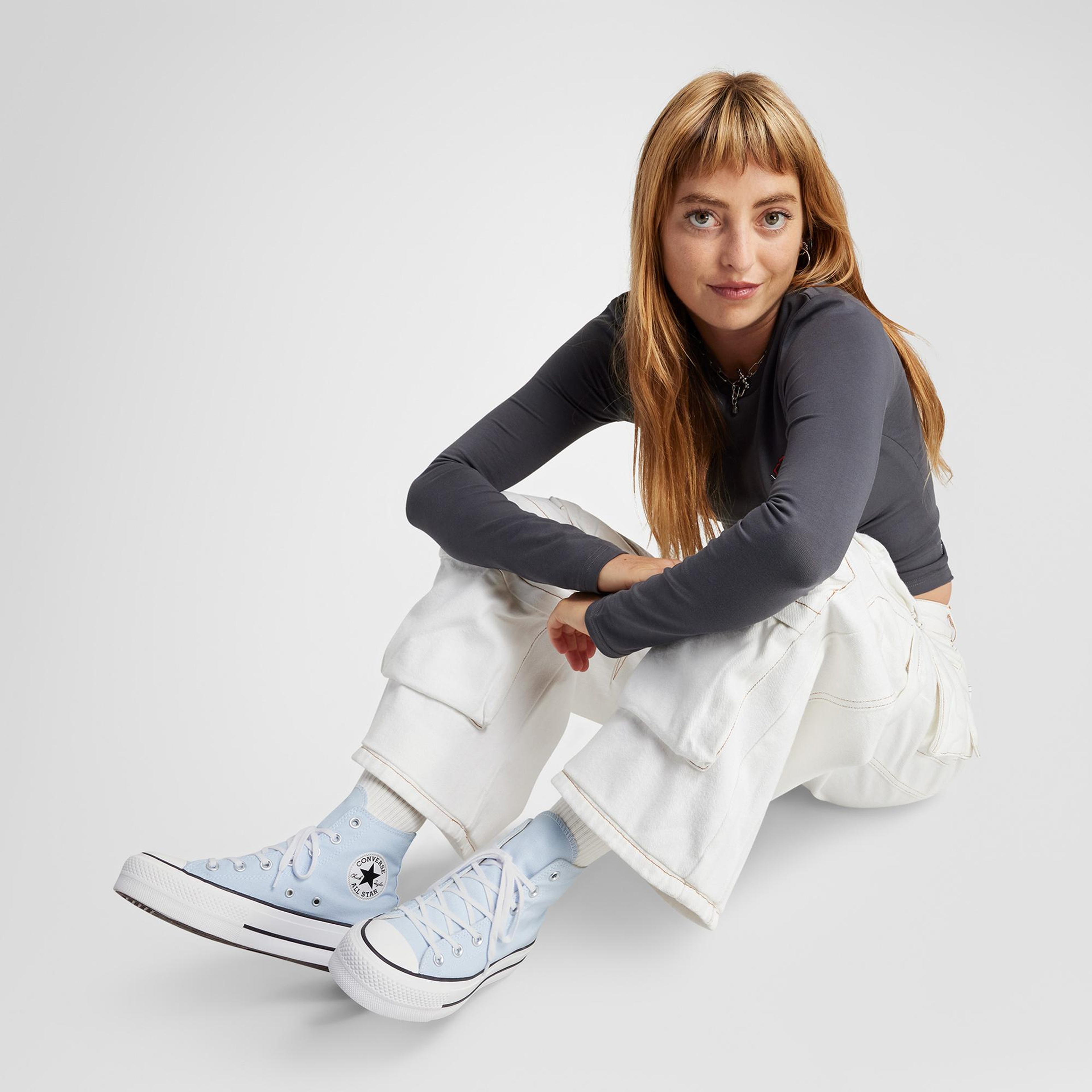 Converse Chuck Taylor All Star Lift Kadın Mavi Platform Sneaker