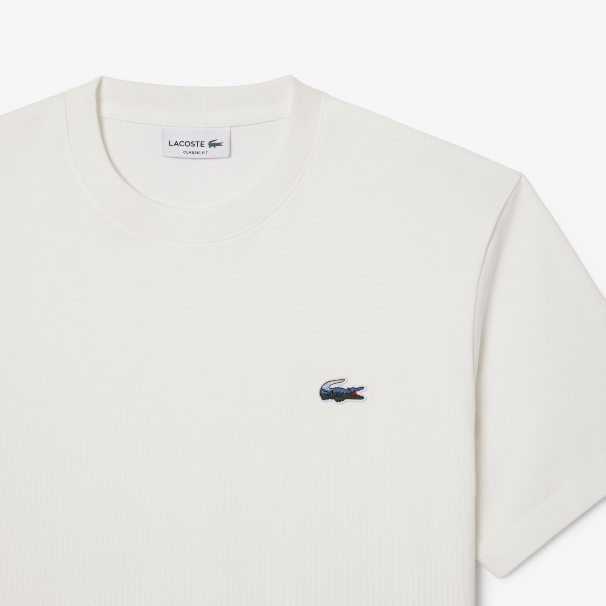 Lacoste Erkek Classic Fit Bisiklet Yaka Beyaz T-Shirt