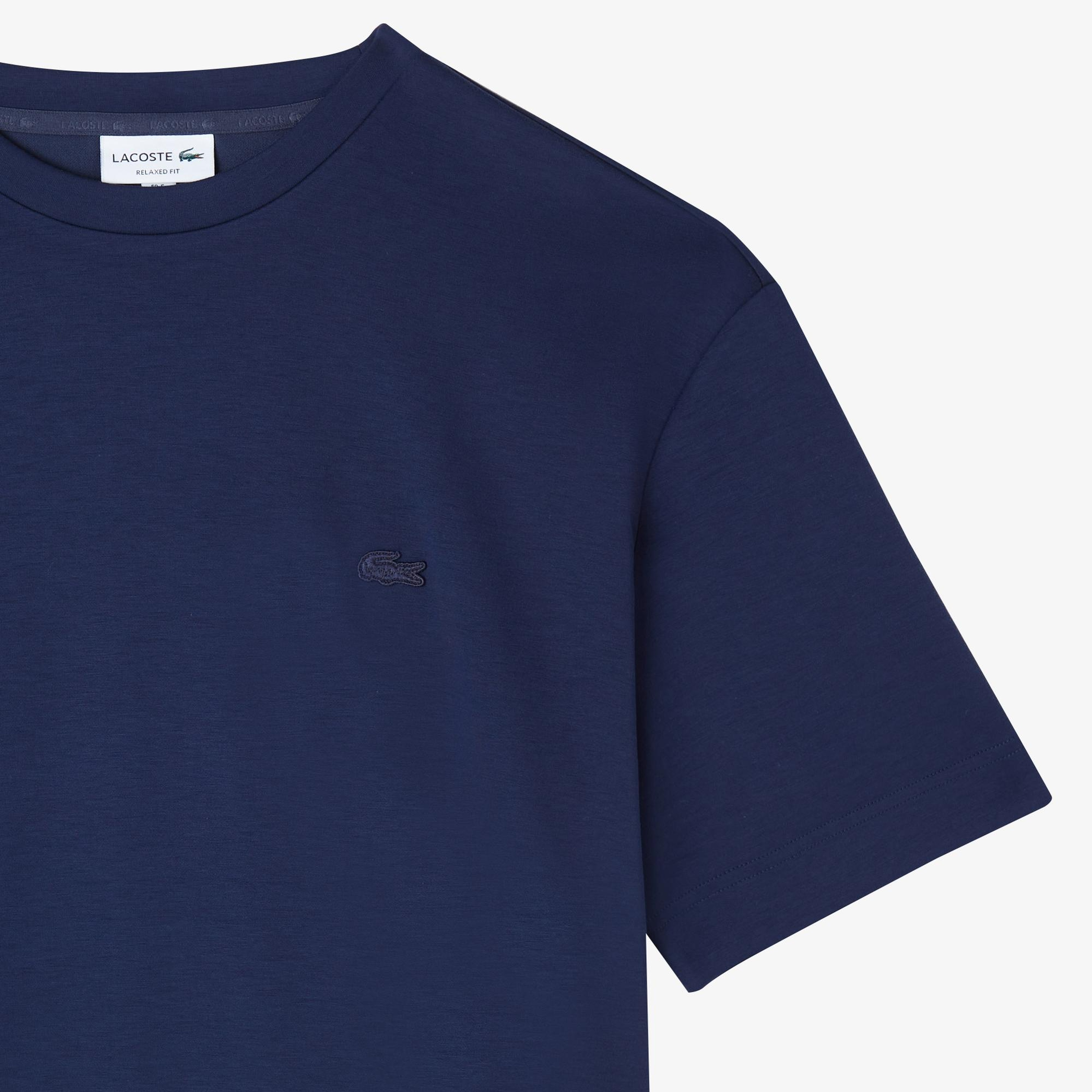 Lacoste Erkek Oversize Fit Bisiklet Yaka Lacivert T-Shirt