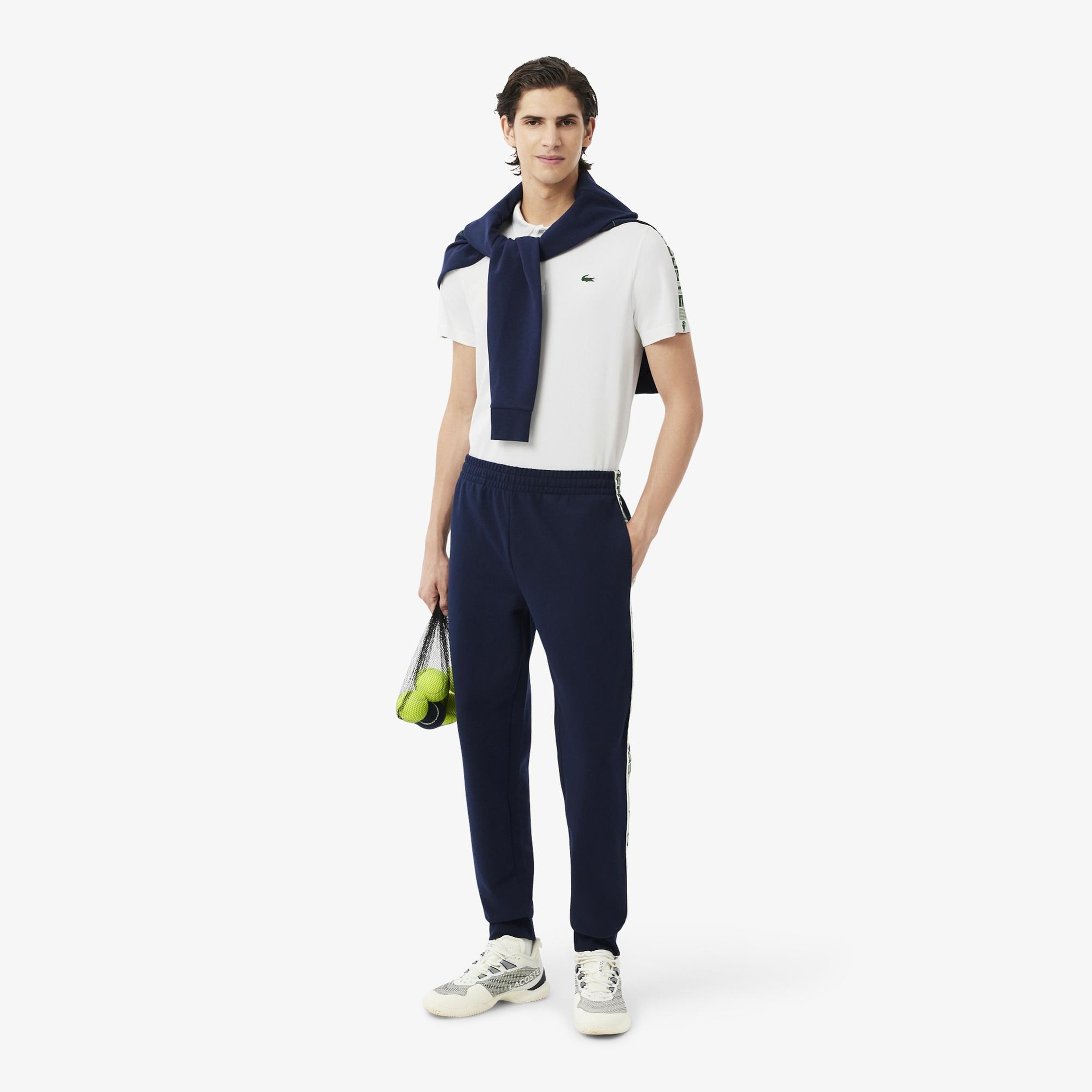 Lacoste Sport Erkek Regular Fit Baskılı Beyaz Polo