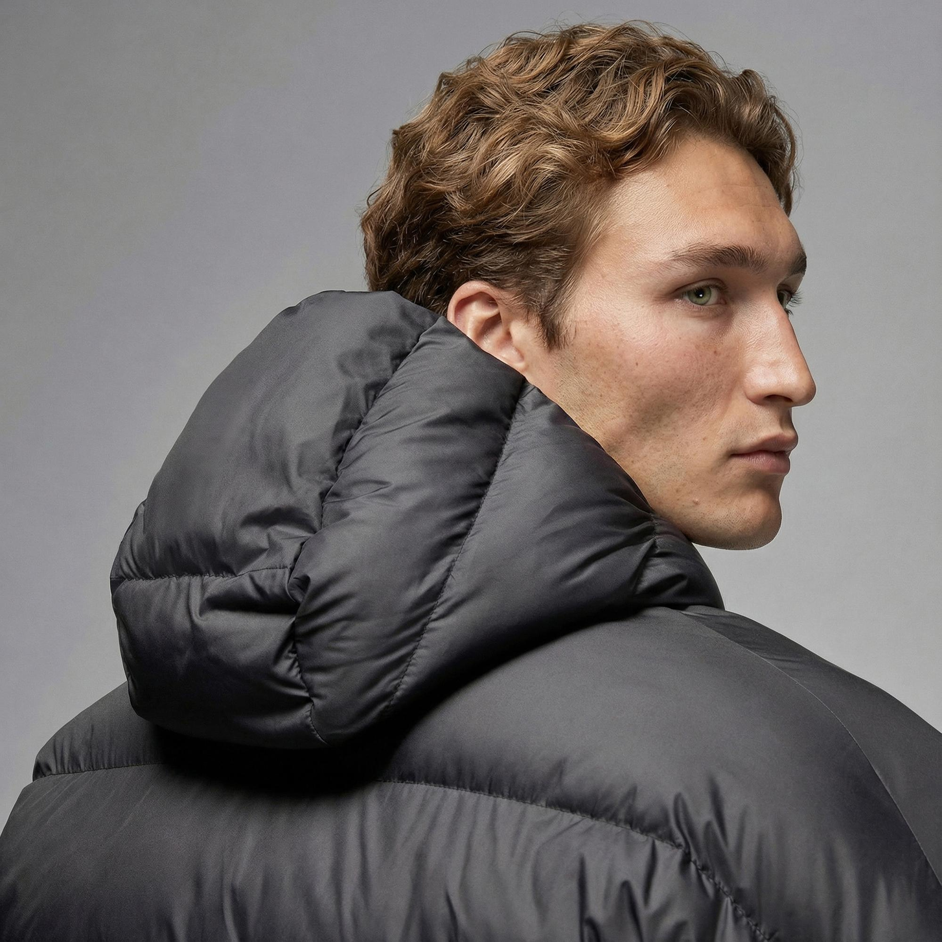 Jordan Brooklyn Puffer Erkek Siyah Mont