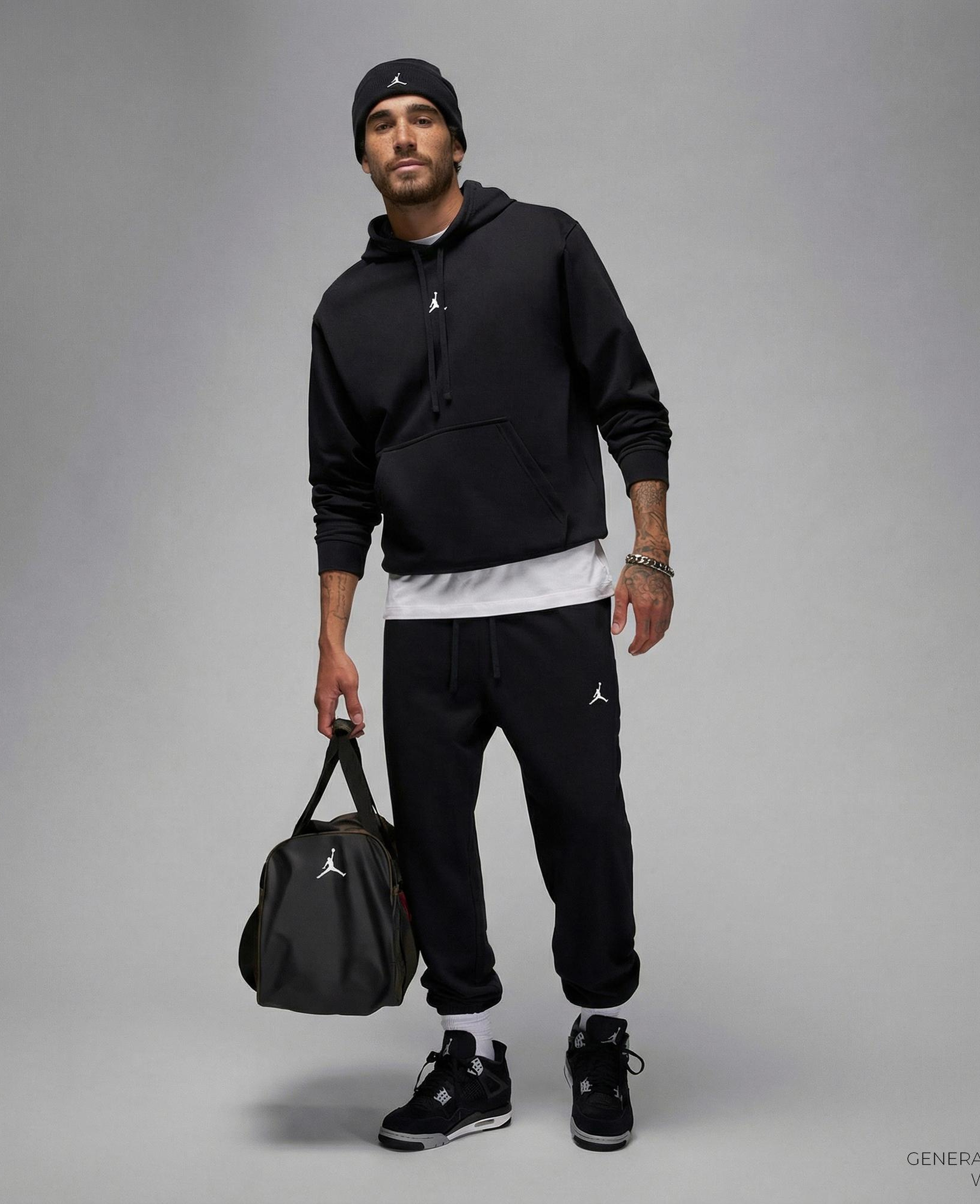 Jordan Dri-Fit Sport Crossover Fleece Erkek Siyah Eşofman Altı