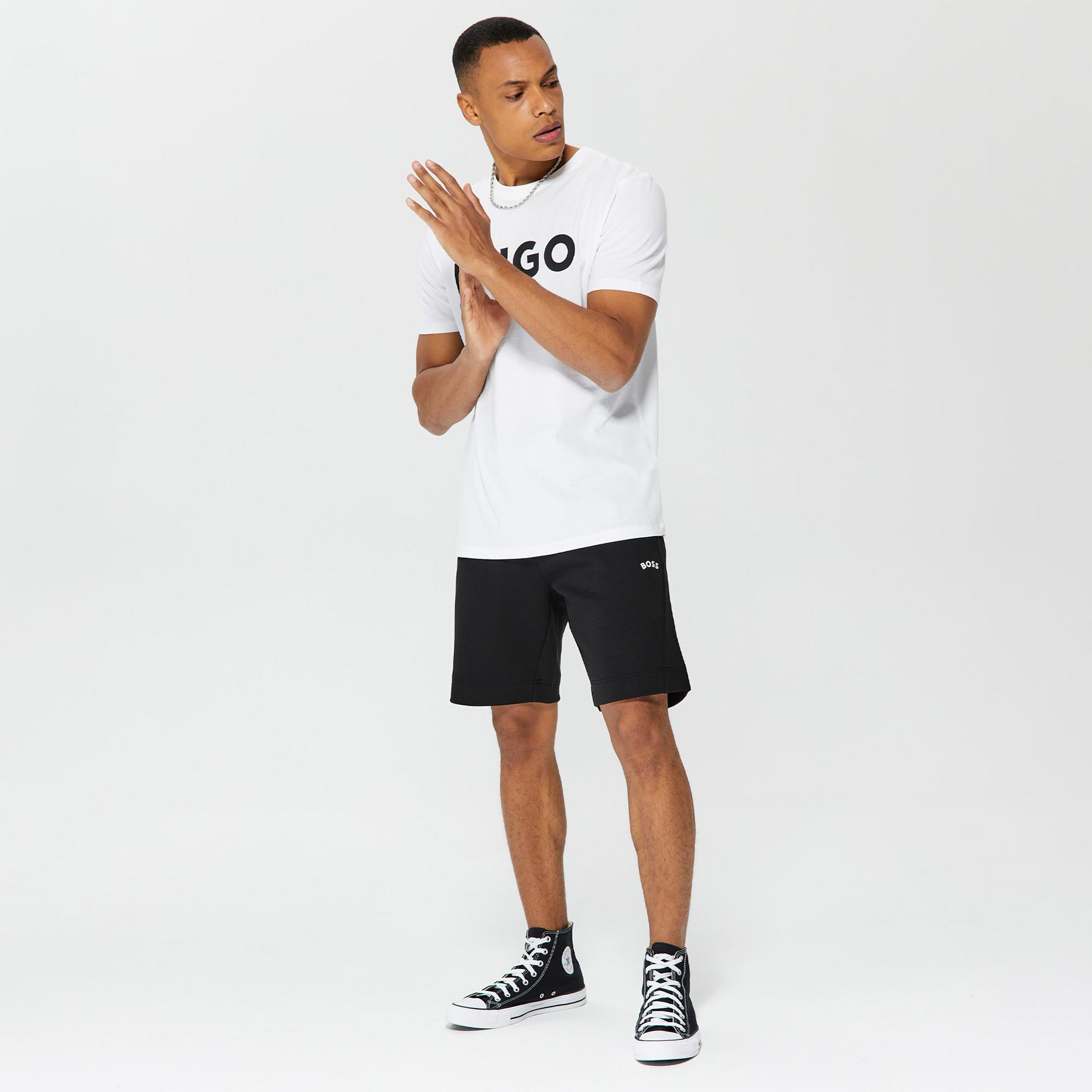 Hugo Dulivio Erkek Beyaz T-Shirt