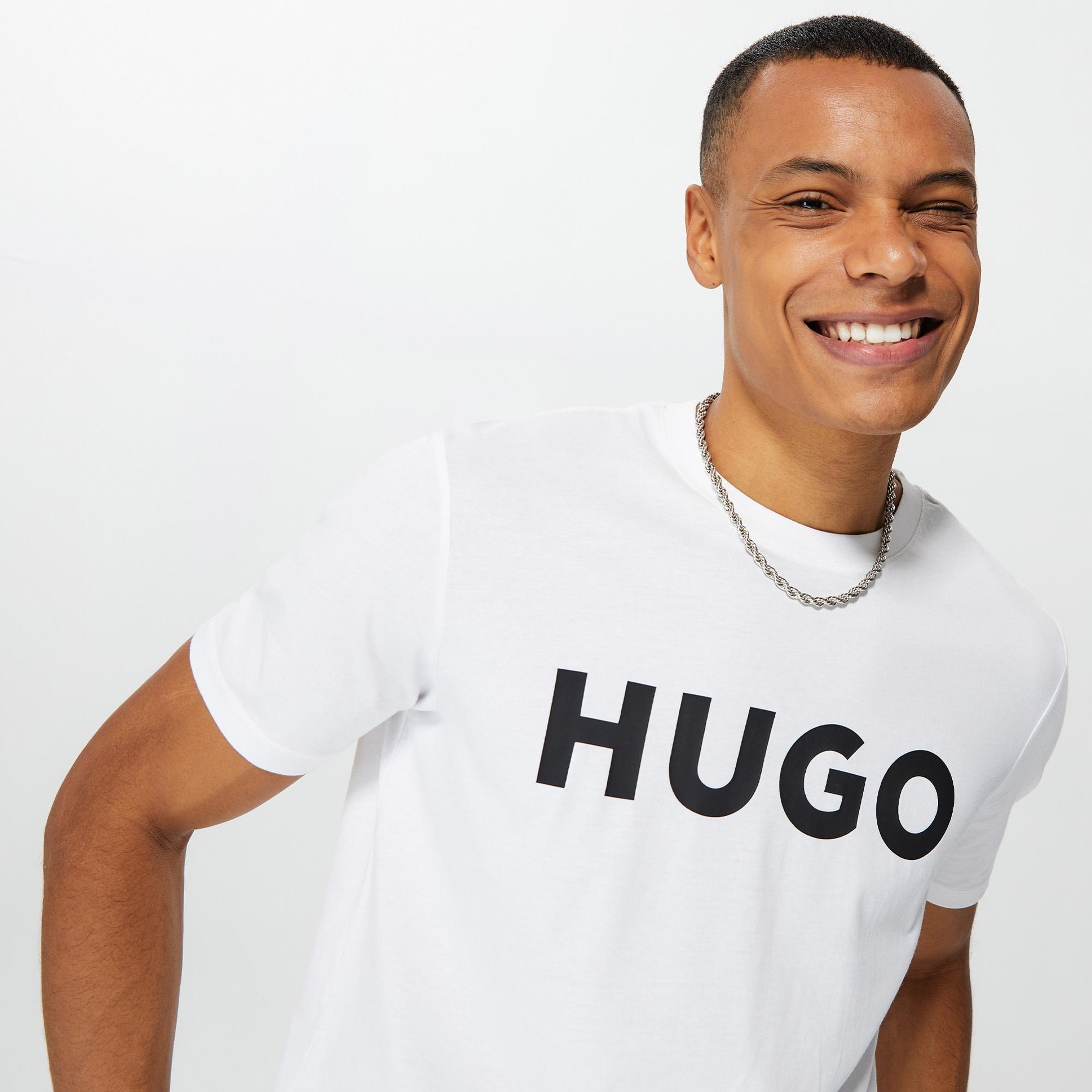Hugo Dulivio Erkek Beyaz T-Shirt