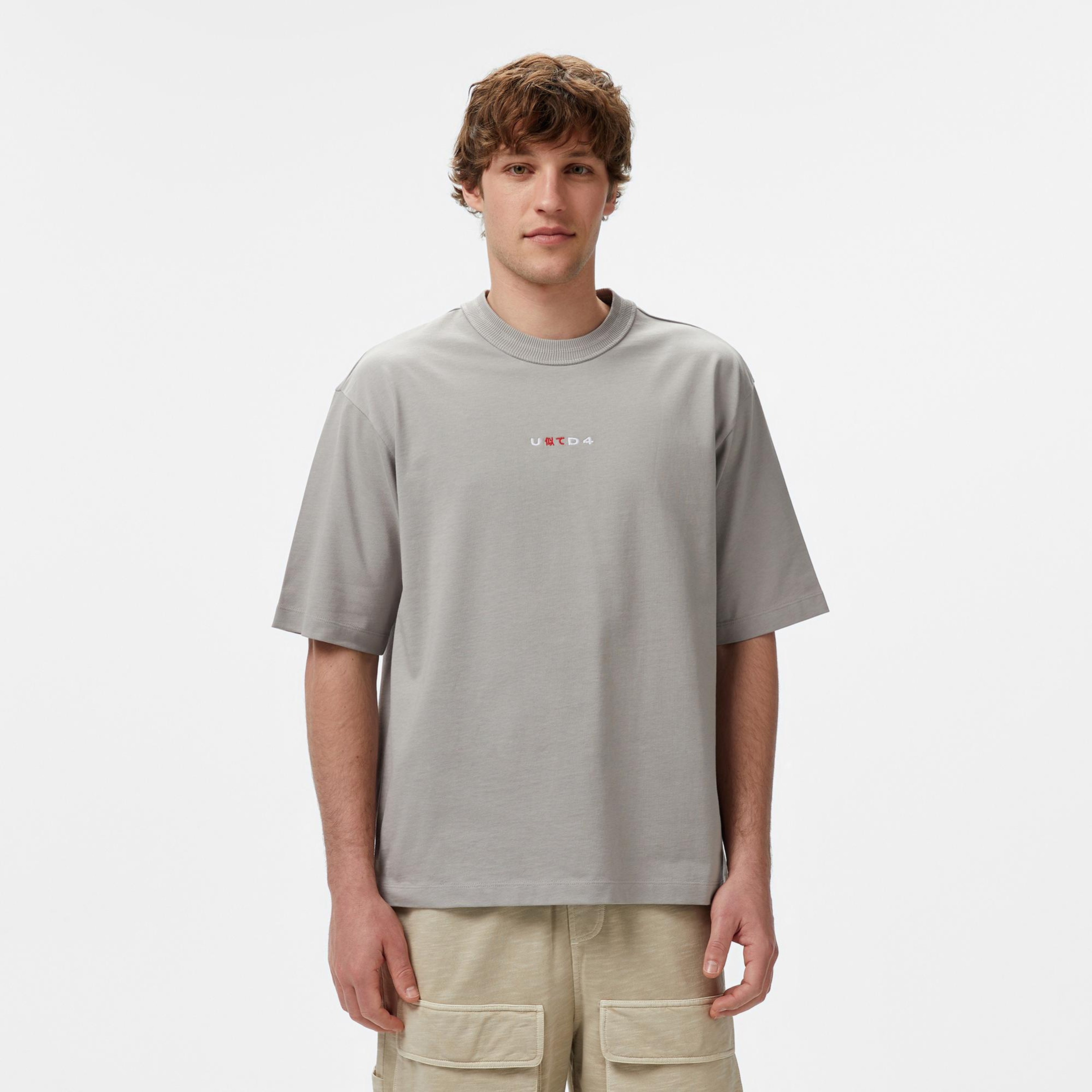 UNITED4 Miyawa Erkek Gri T-Shirt