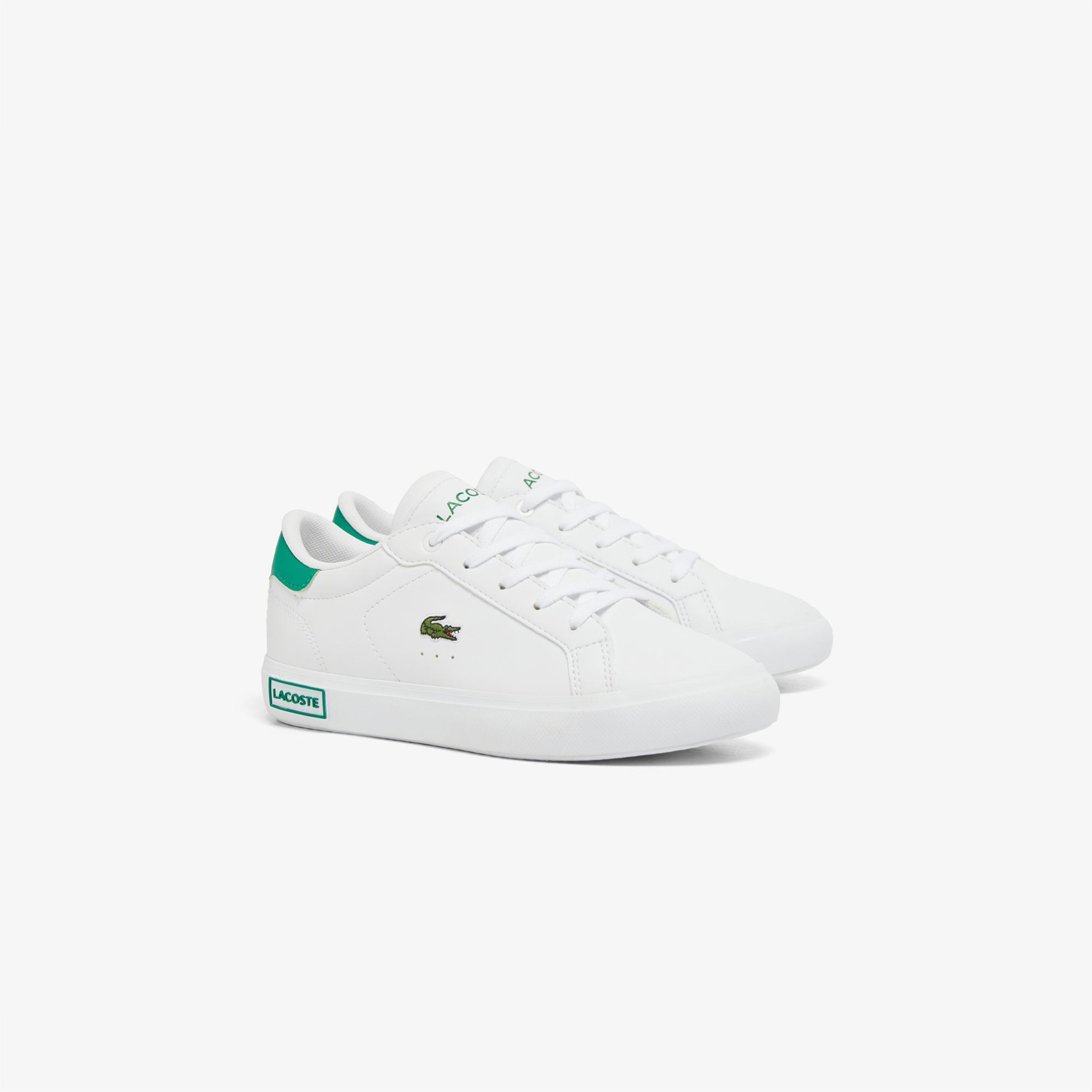 Lacoste Powercourt Çocuk Beyaz Sneaker