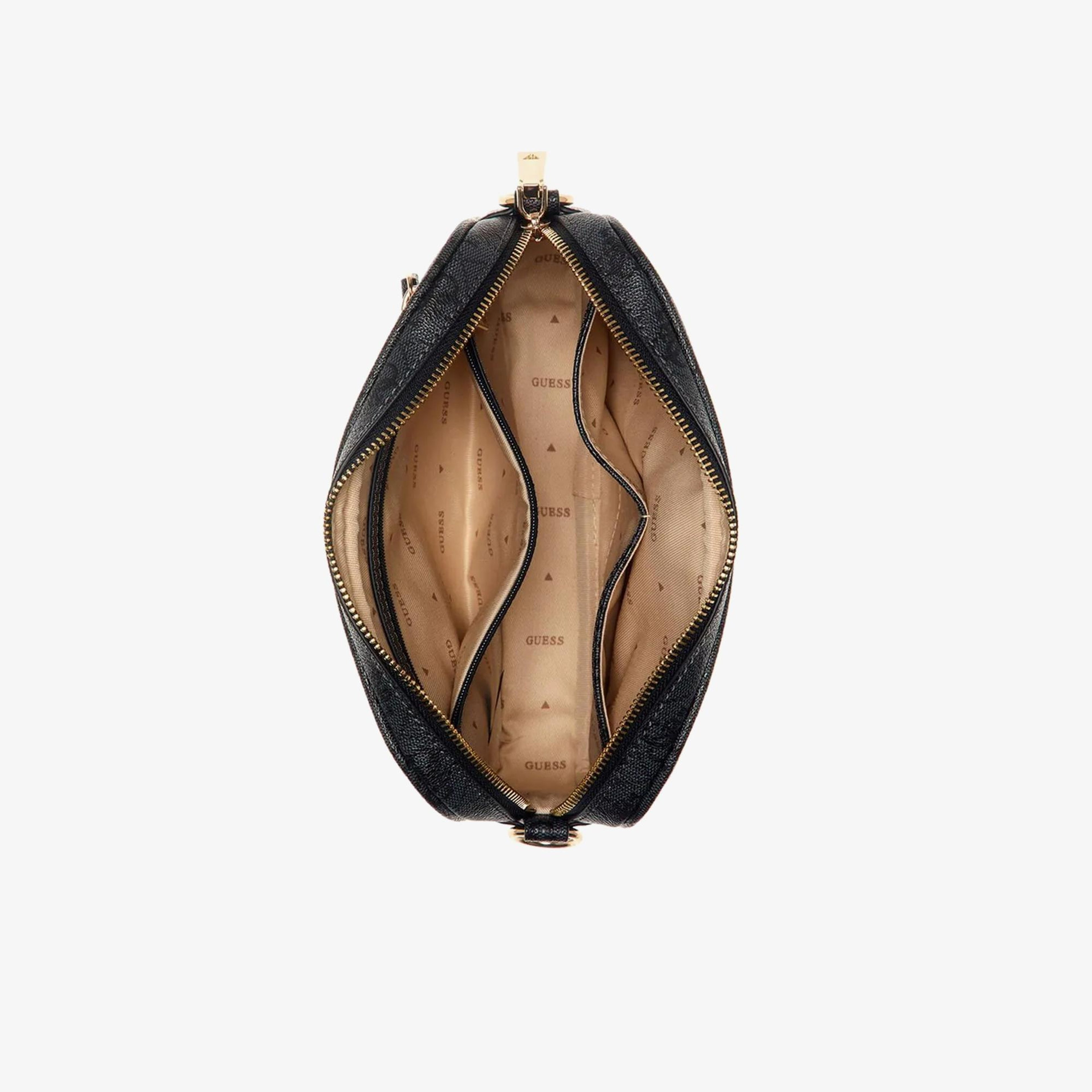 Guess Didi Society Satchel Heritage Camera Kadın Antrasit Çapraz Çanta