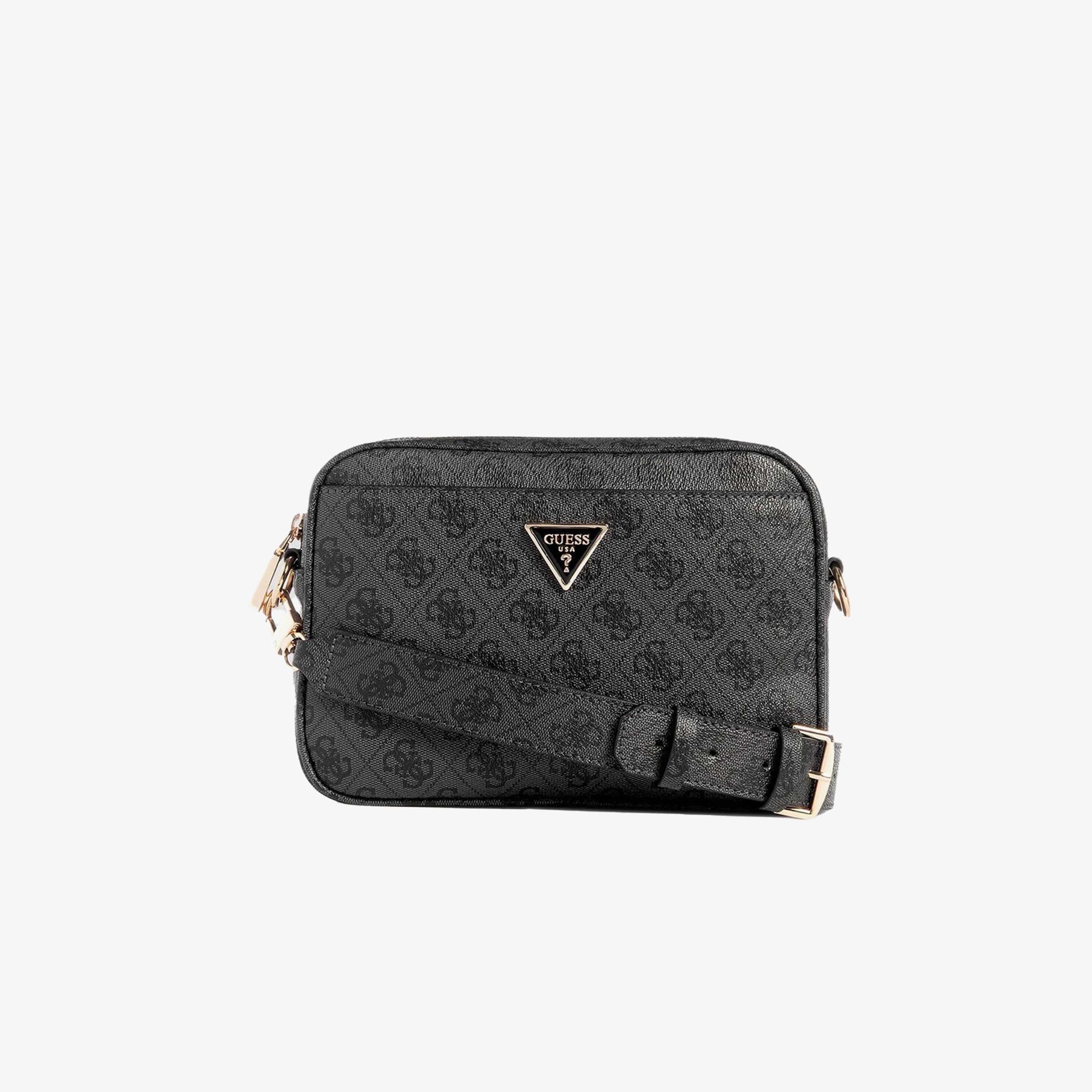 Guess Didi Society Satchel Heritage Camera Kadın Antrasit Çapraz Çanta