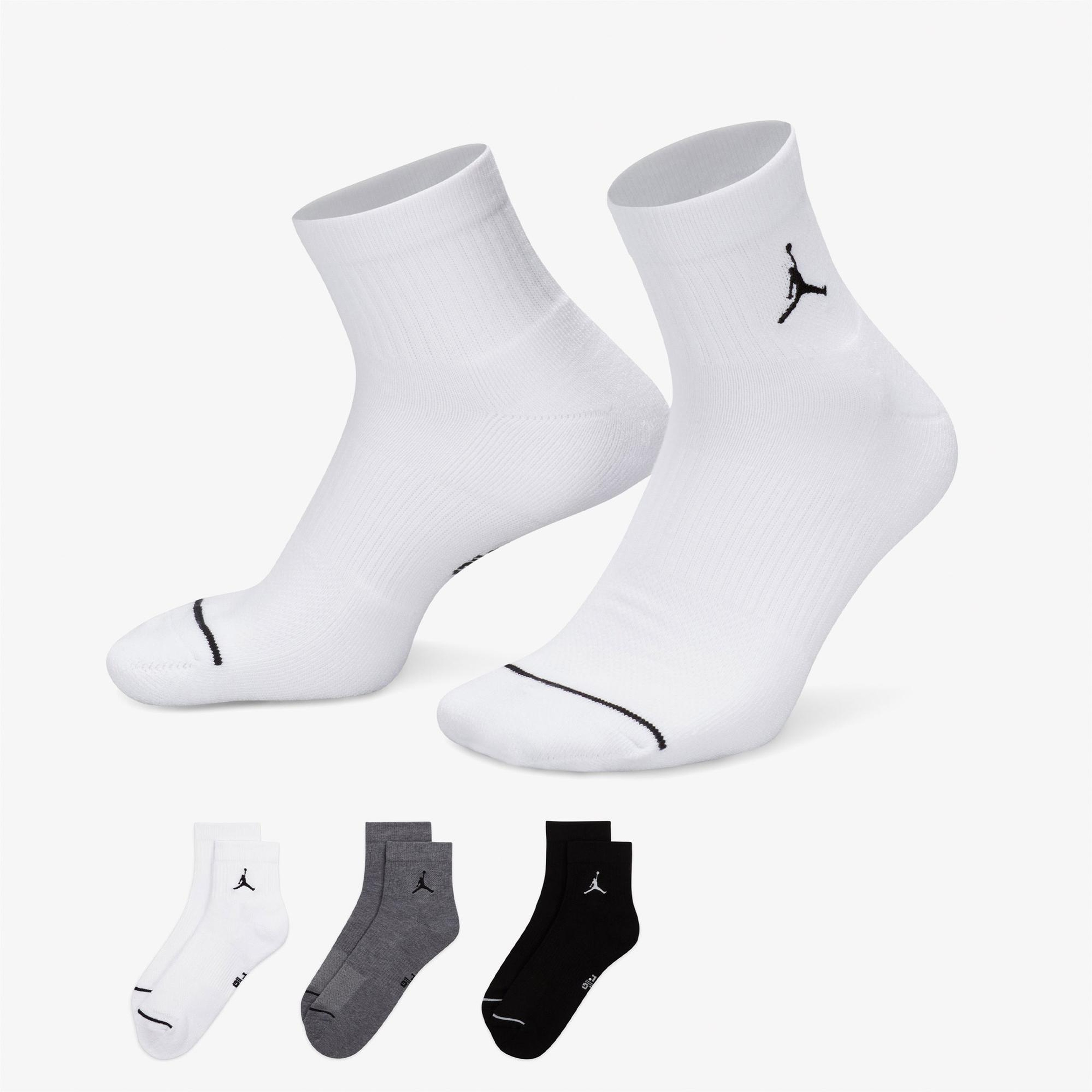 Jordan Cush Poly 3' lü Unisex Renkli Çorap