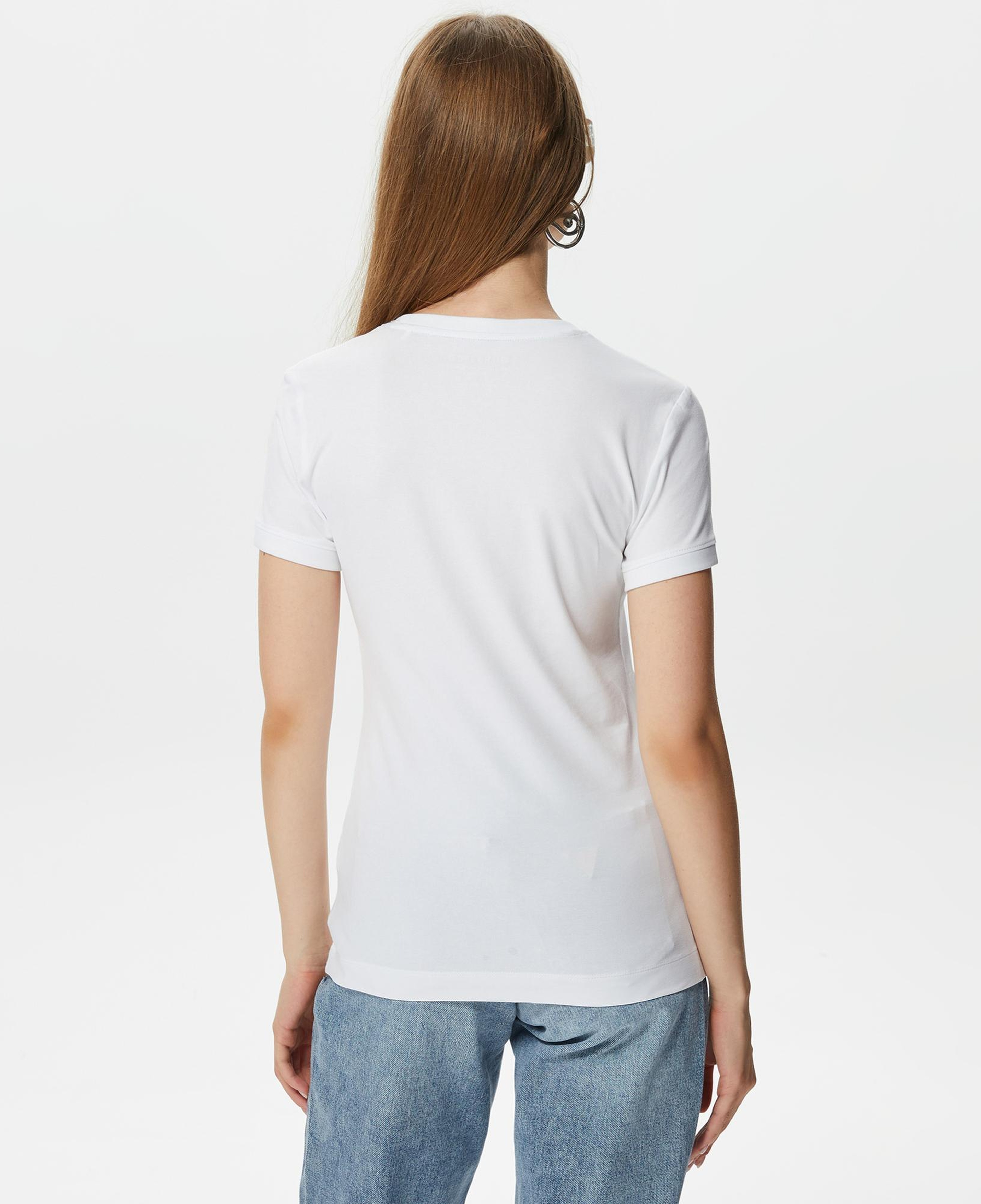 Guess Mini Triangle Kadın Beyaz T-Shirt