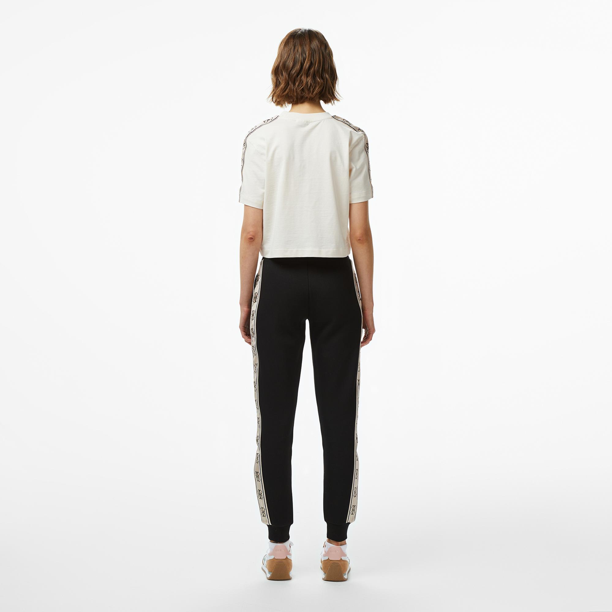 Guess Britney Jogger Punto Milano Kadın Siyah Eşofman Altı