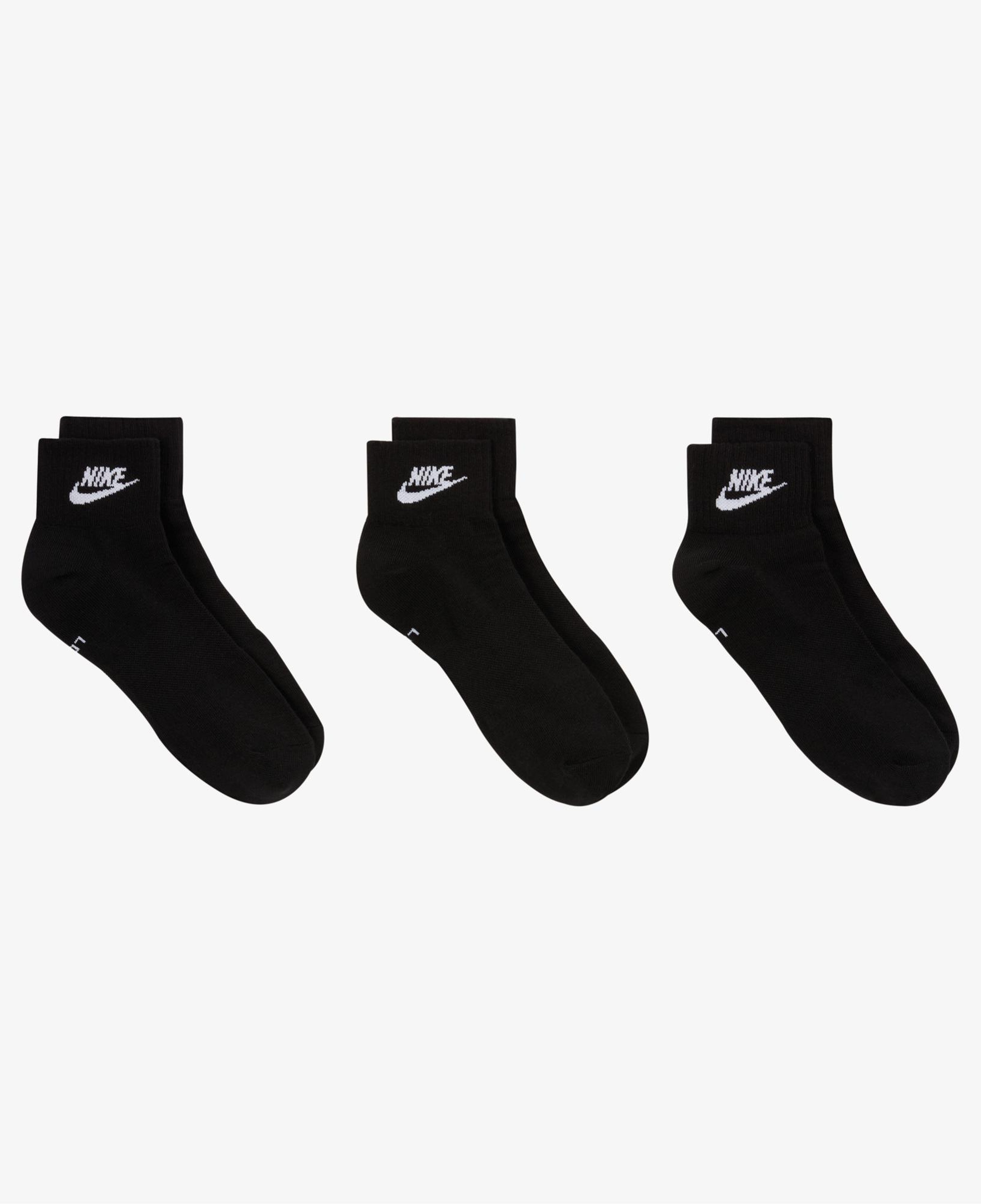 Nike Sportswear Everyday Essential An 3'lü Unisex Siyah Çorap