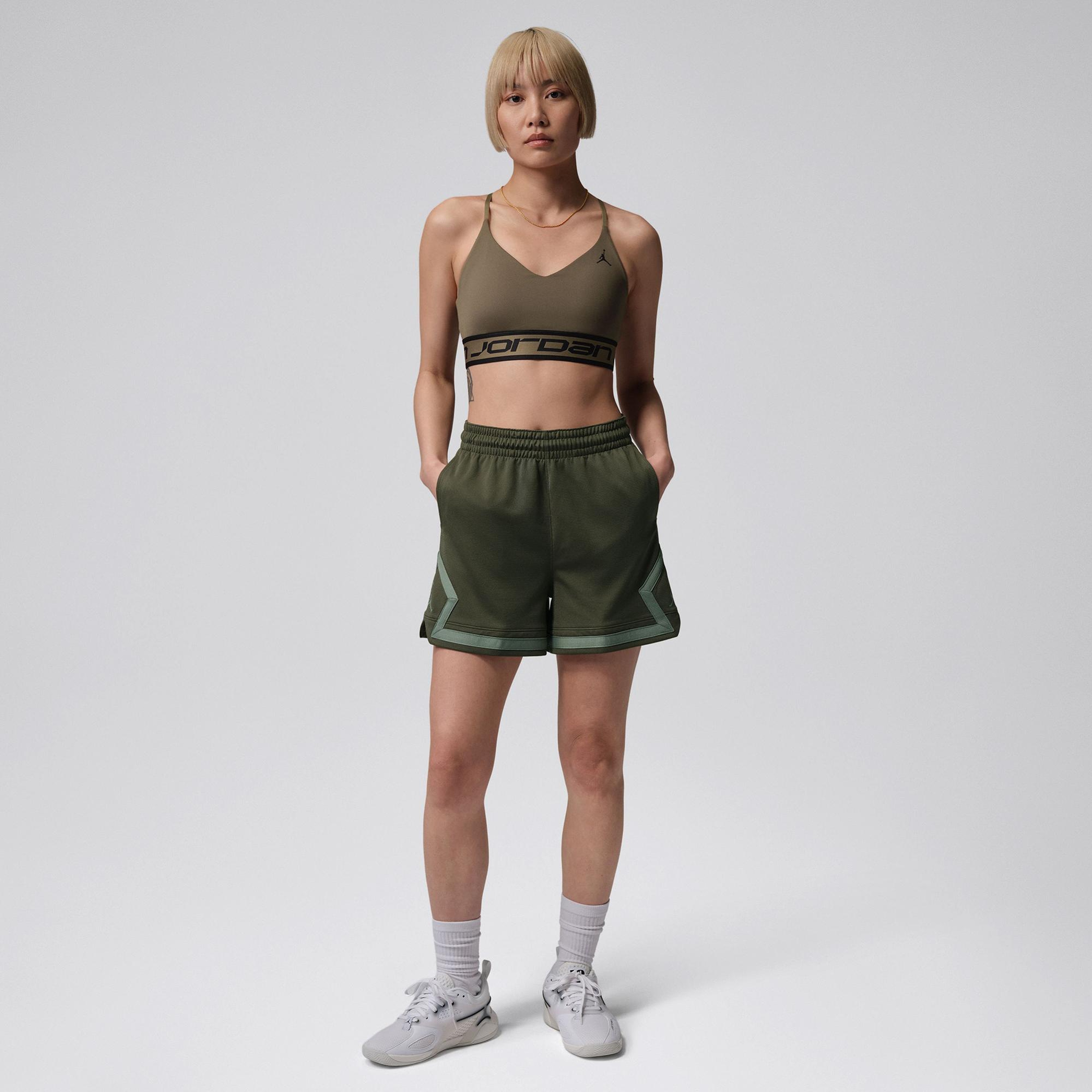 Jordan Sport Diamond 10 cm Kadın Haki Şort
