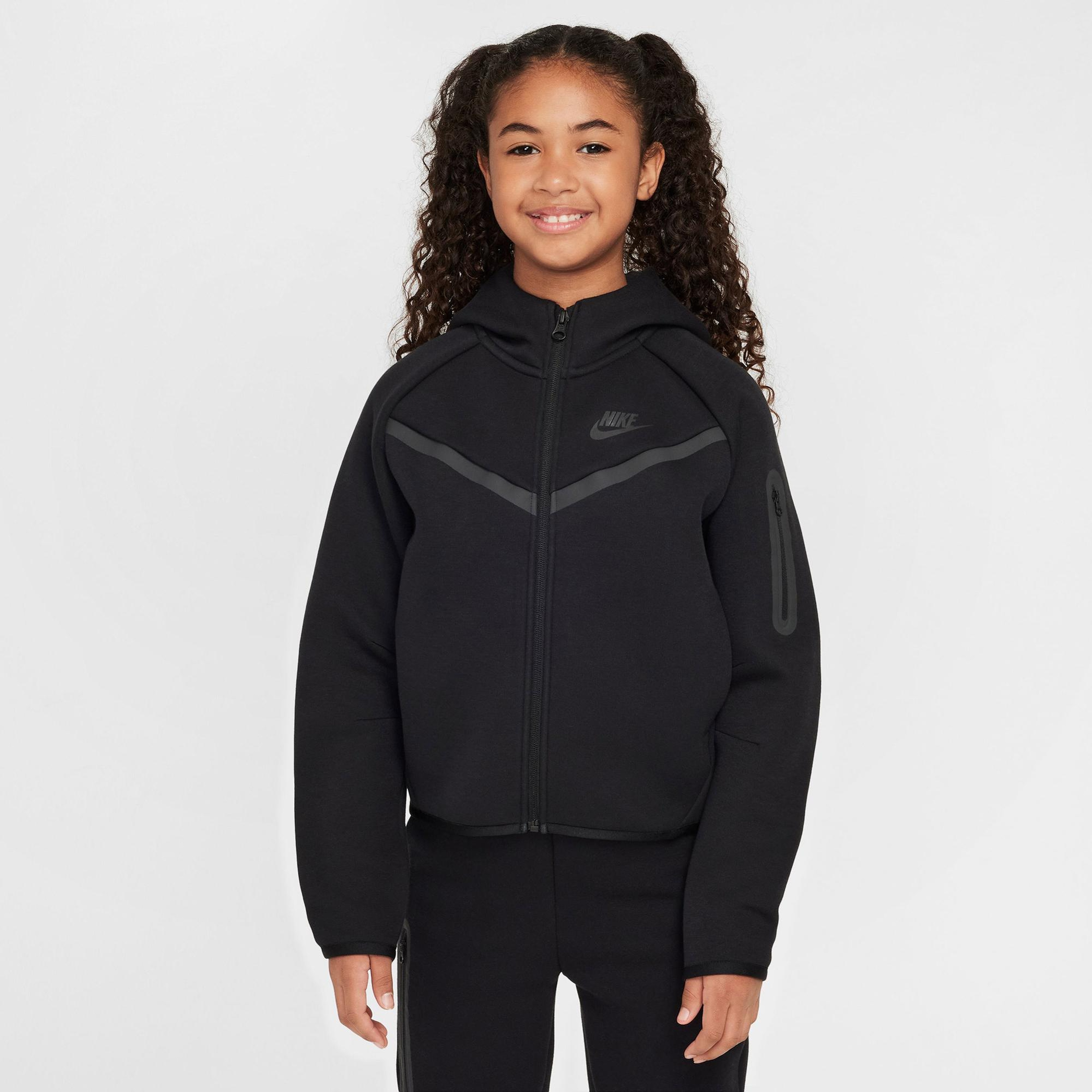 Nike Sportswear Tech Fleece Çocuk Siyah Hoodie